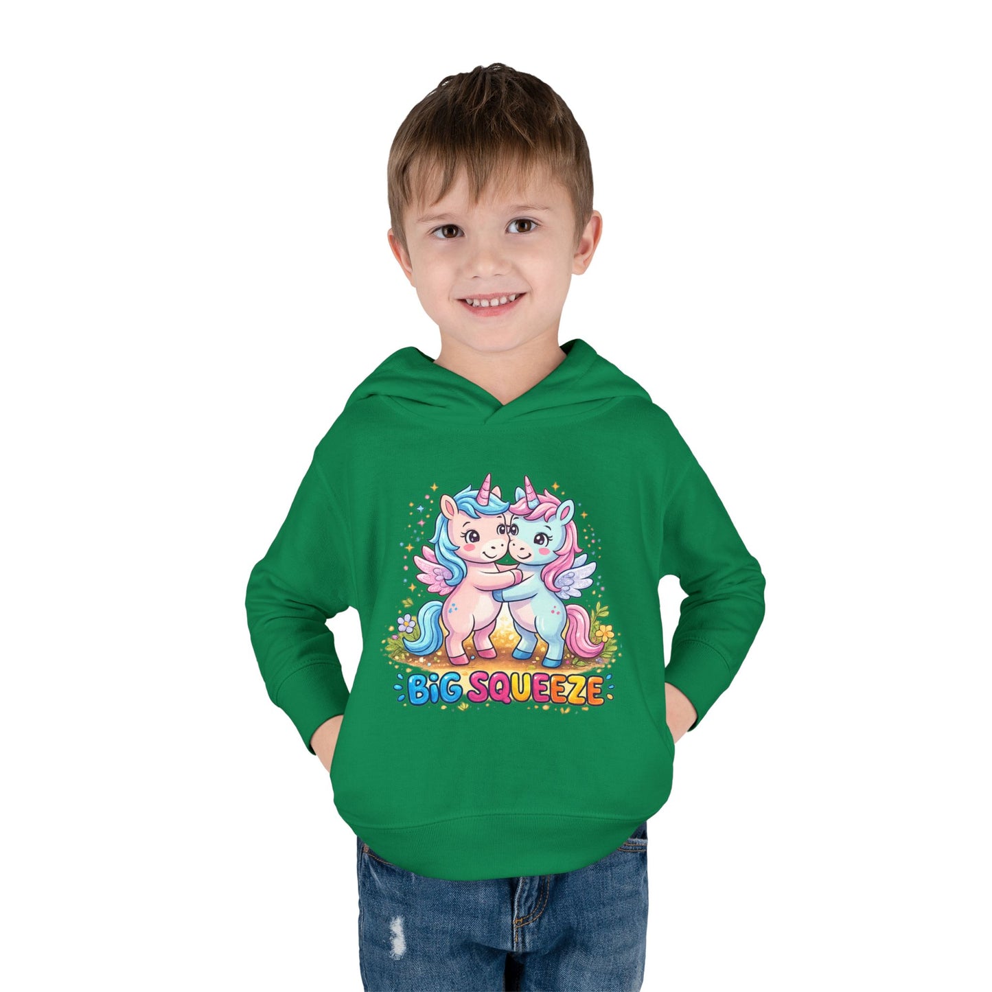 Big Squeeze Unicorn Toddler Pullover Fleece Hoodie