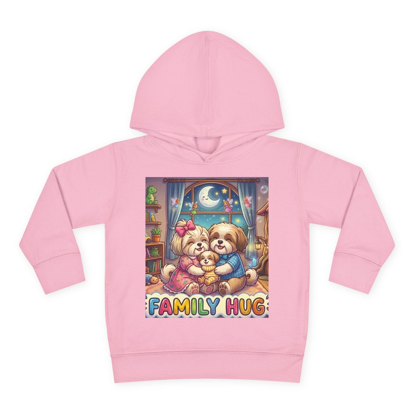 Family Hug Shih Tzu Toddler Pullover Fleece Hoodie