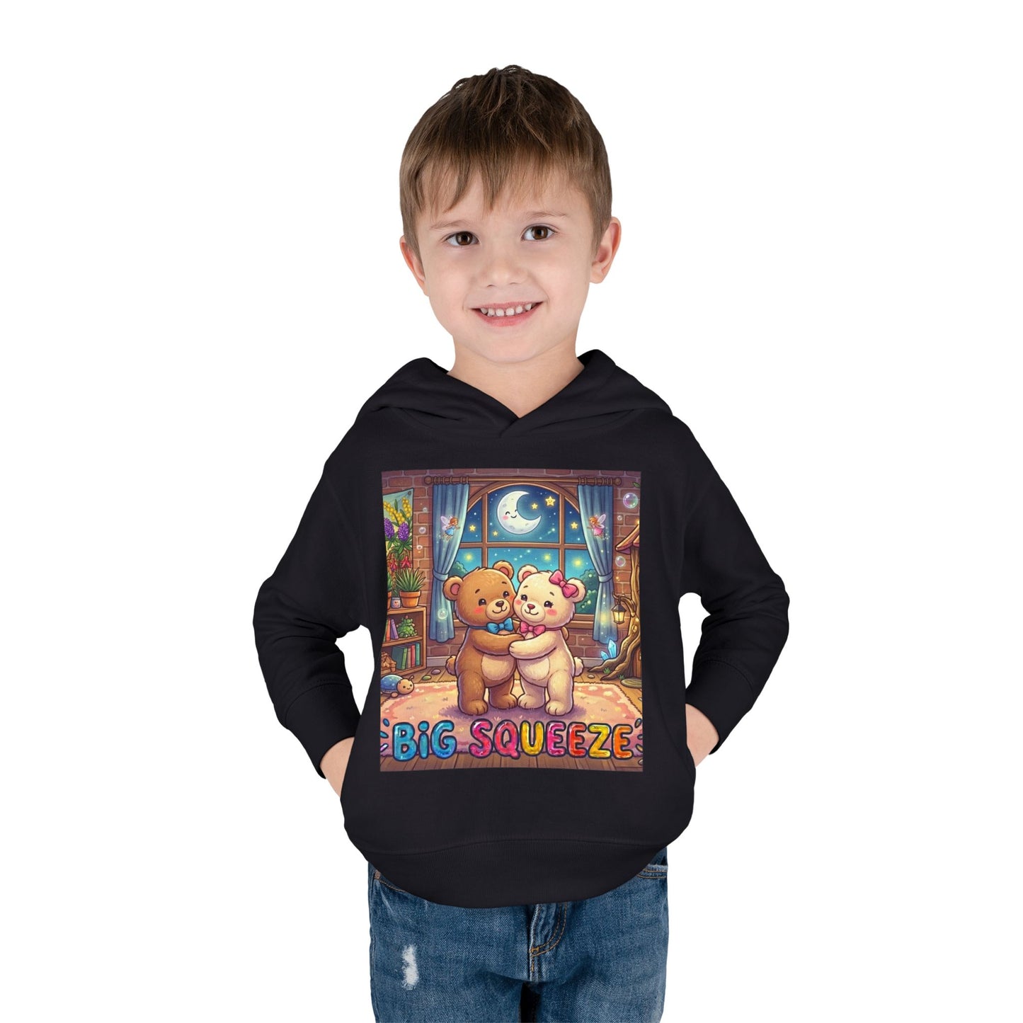 Big Squeeze Teddy Toddler Pullover Fleece Hoodie