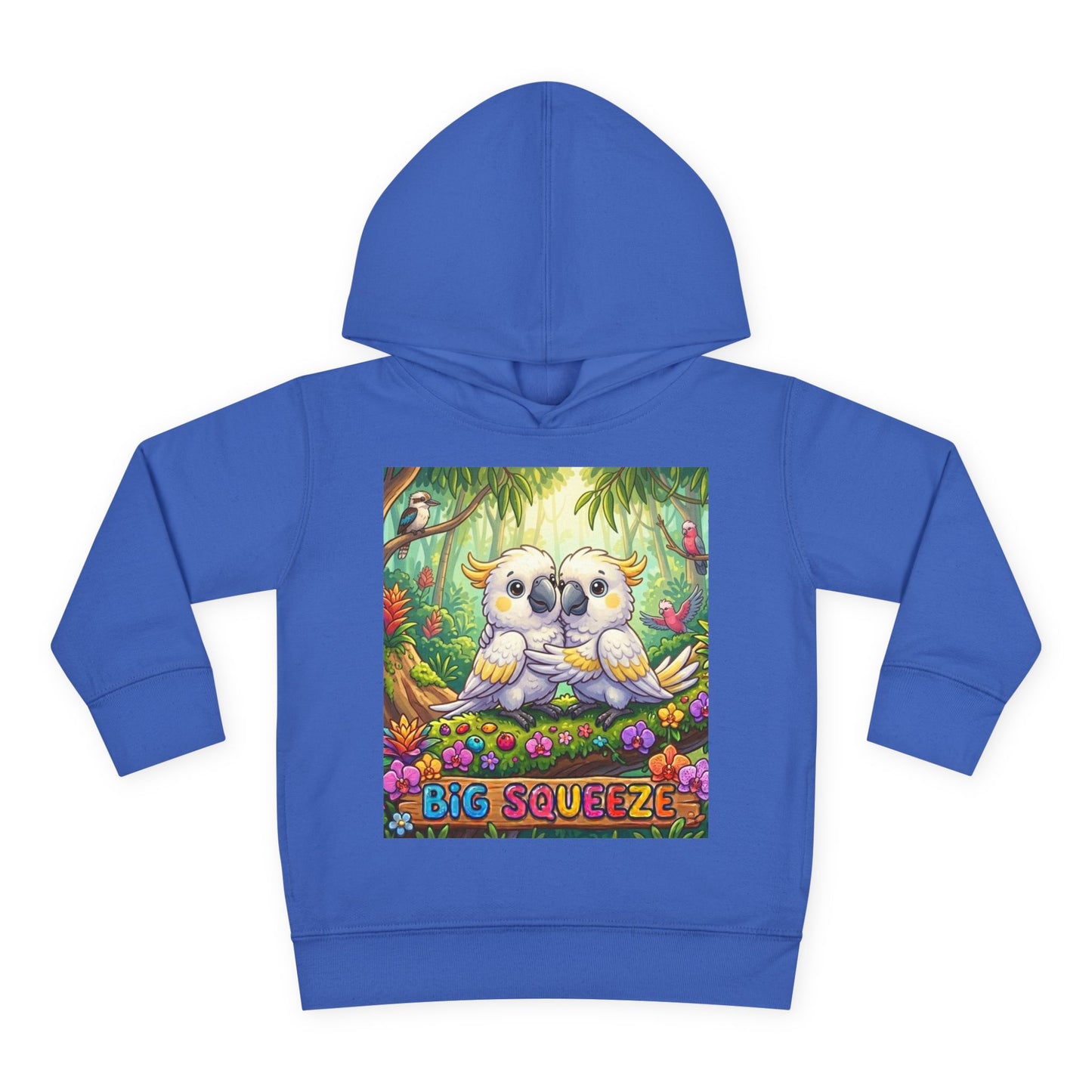 Big Squeeze Cockatoo Toddler Pullover Fleece Hoodie