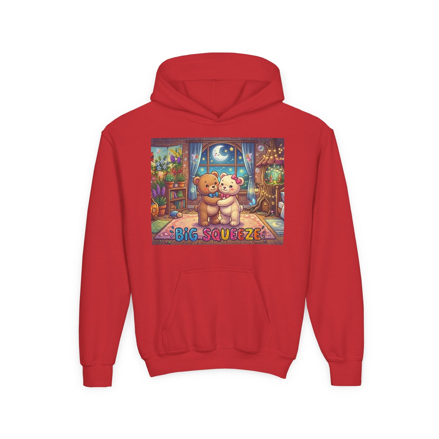Big Squeeze Teddy Youth Heavy Blend Hooded Sweatshirt