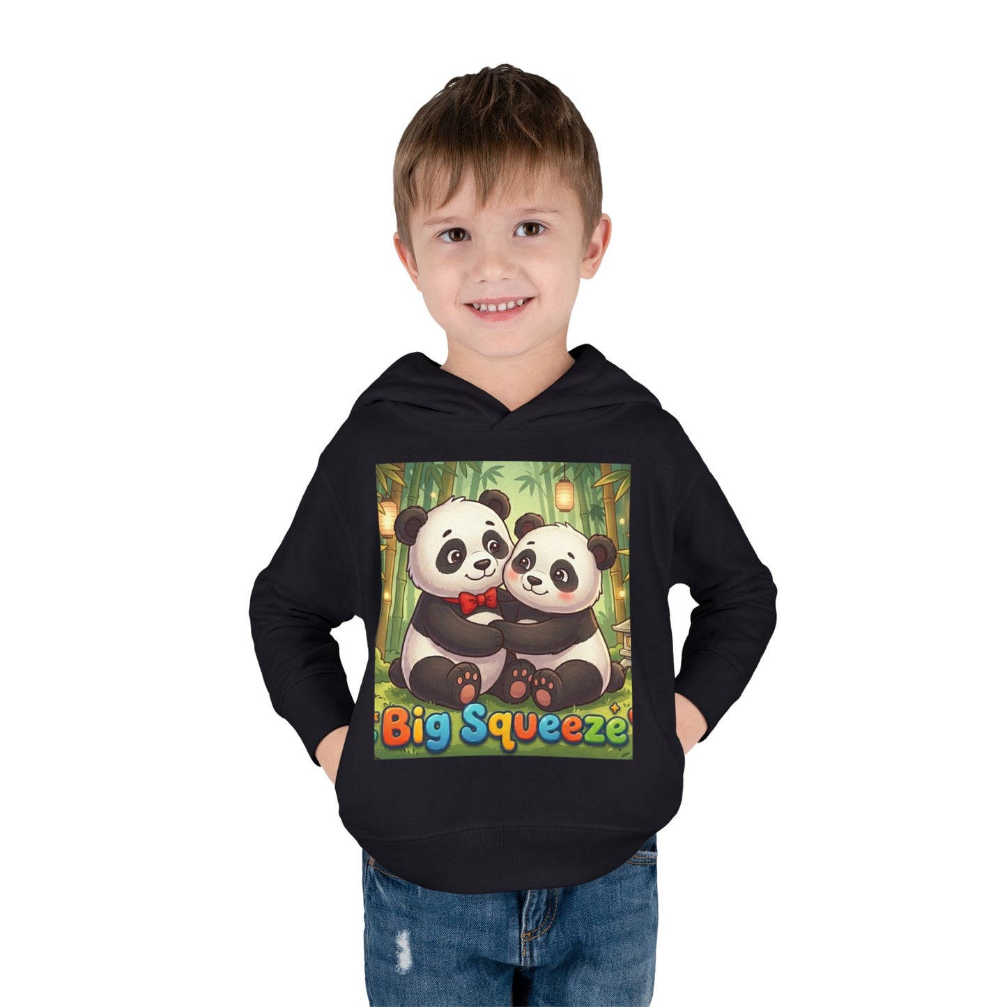 Big Squeeze Panda Toddler Pullover Fleece Hoodie