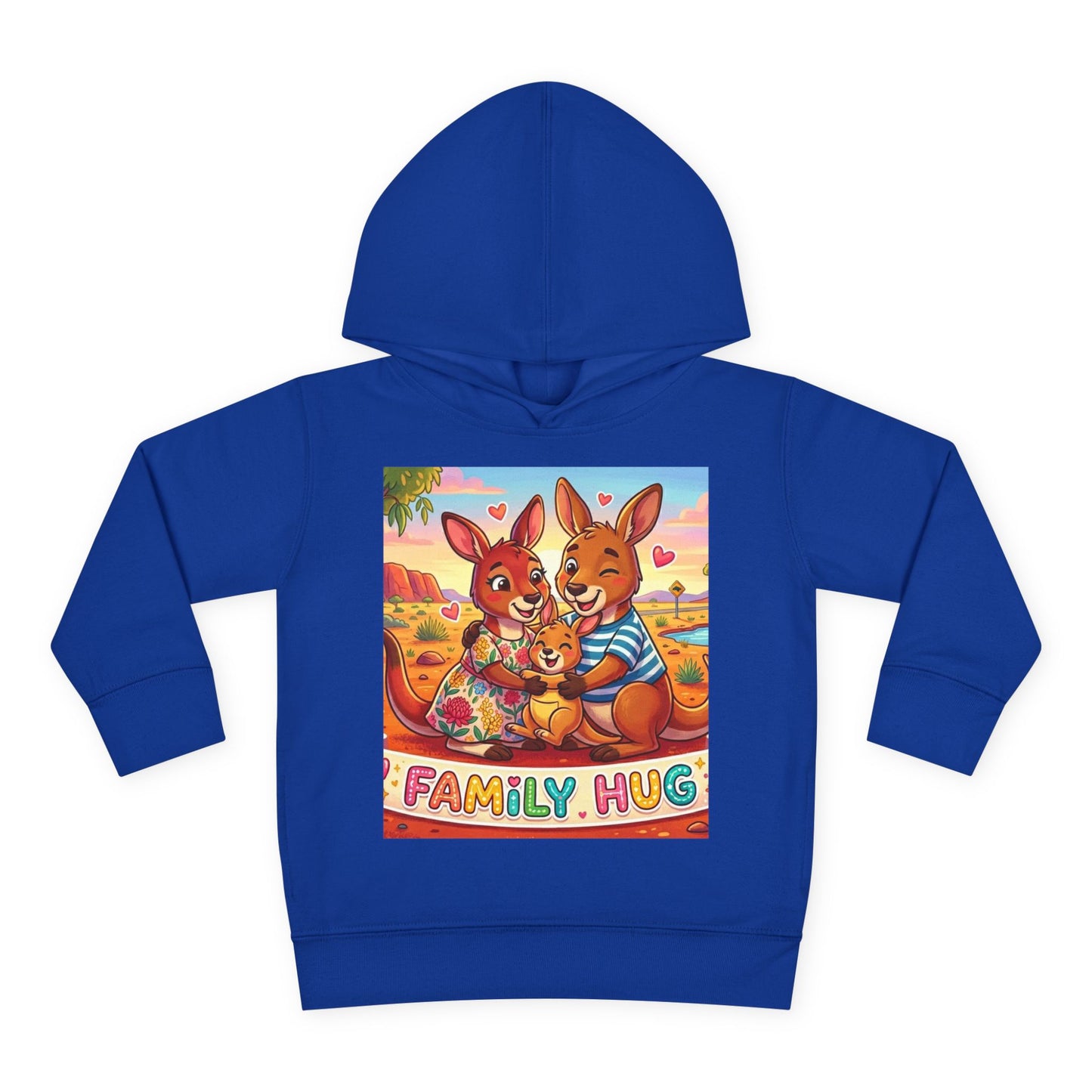 Family Hug Kangaroo Toddler Pullover Fleece Hoodie
