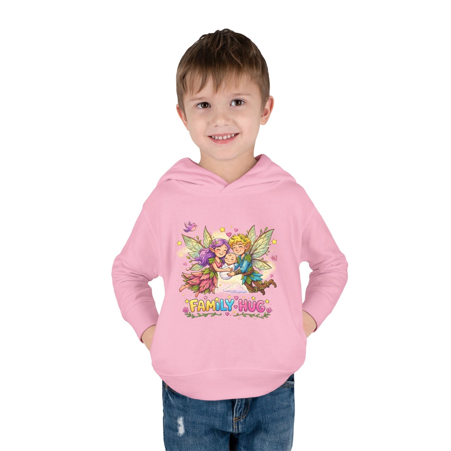 Family Hug Fairy Toddler Pullover Fleece Hoodie
