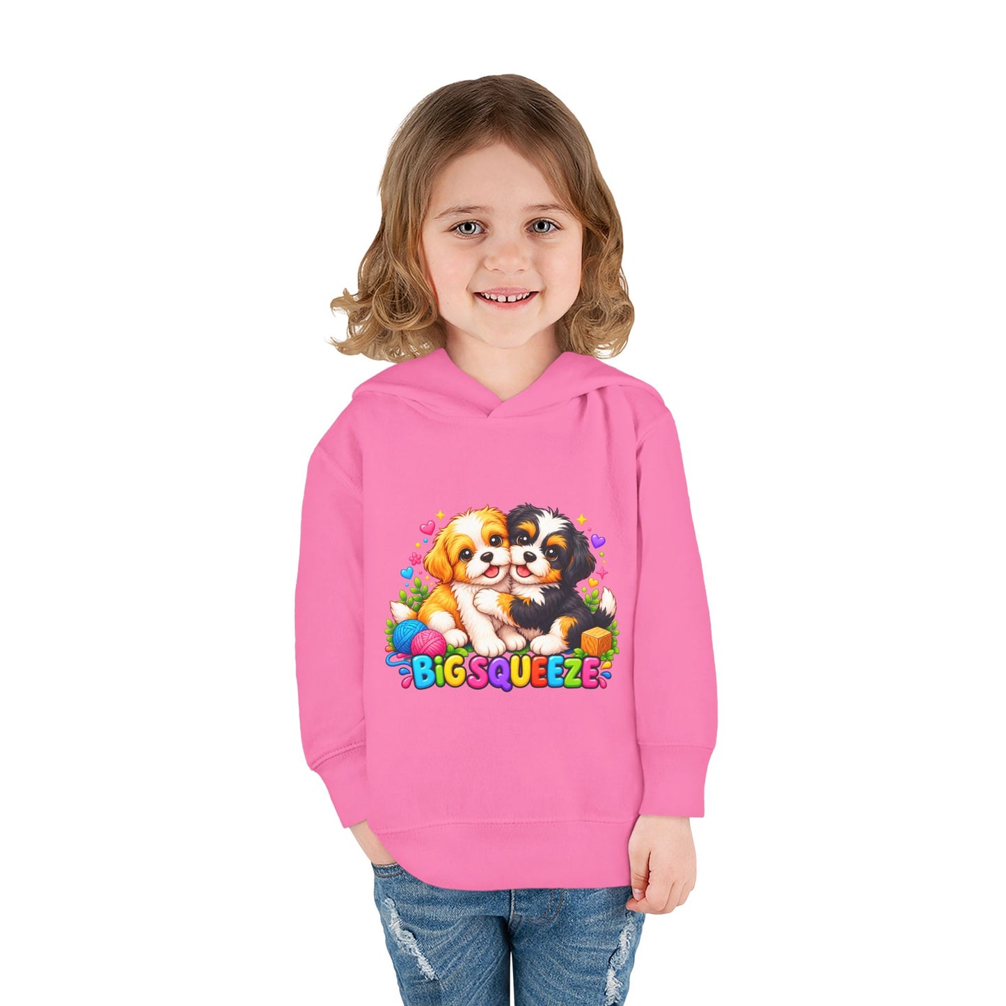 Big Squeeze Shih Tzu Toddler Pullover Fleece Hoodie