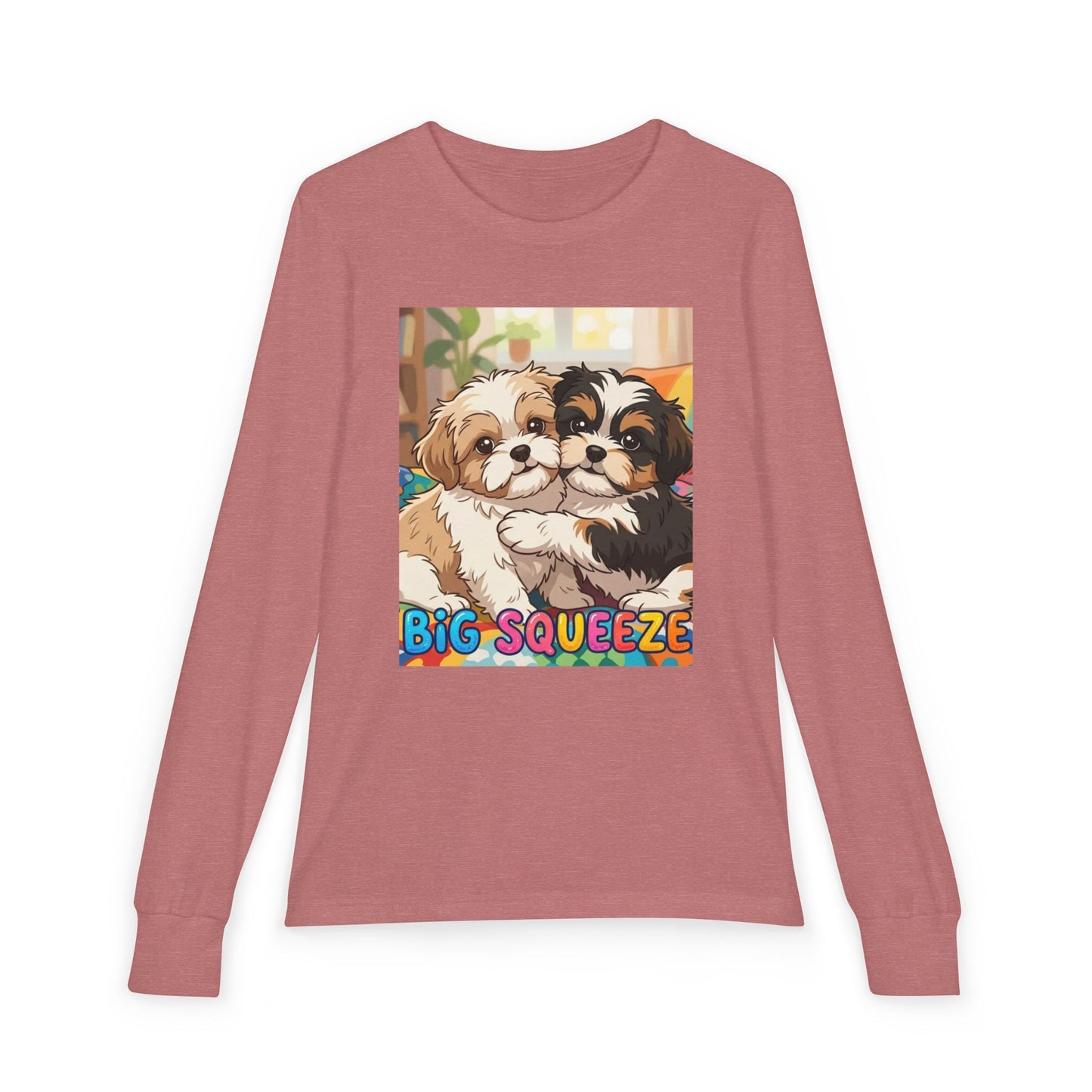 Big Squeeze Shih Tzu Youth Jersey Long Sleeve Tee