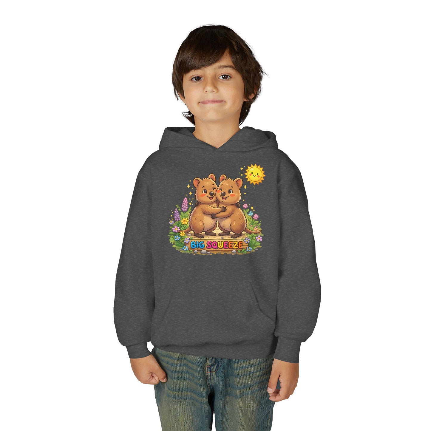 Big Squeeze Quokka Youth Heavy Blend Hooded Sweatshirt