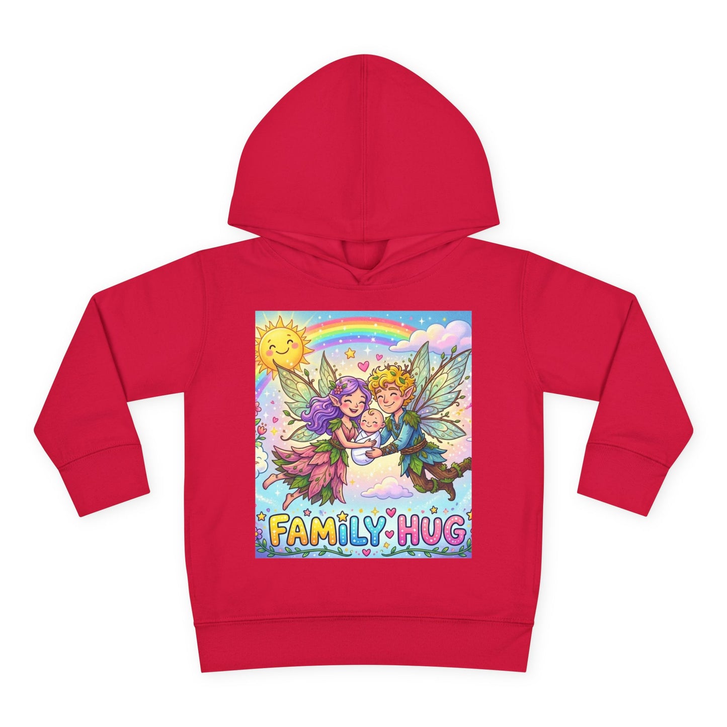 Family Hug Fairy Toddler Pullover Fleece Hoodie