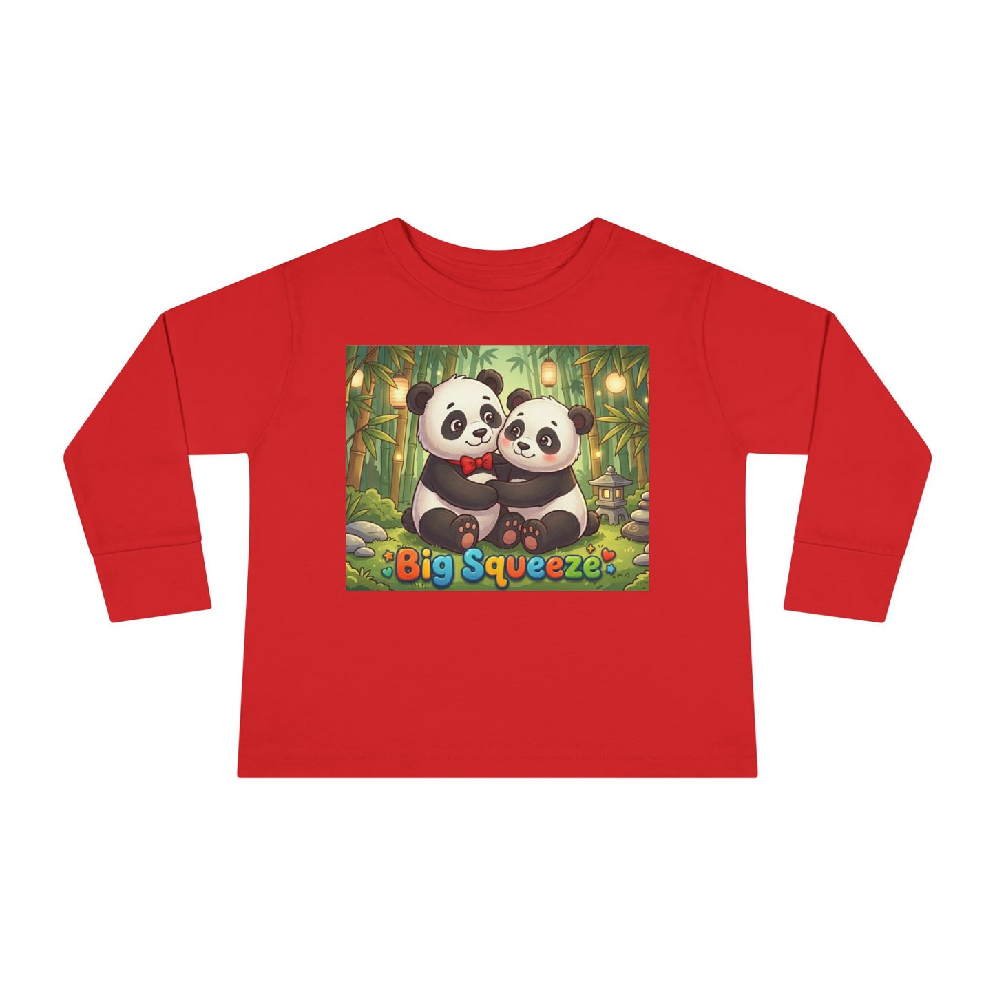 Big Squeeze Panda Toddler Long Sleeve Tee