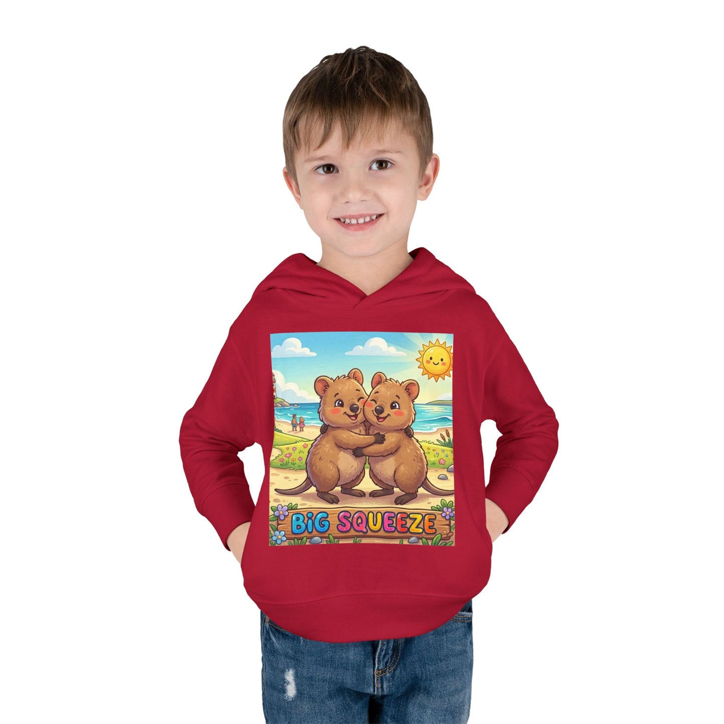 Big Squeeze Quokka Toddler Pullover Fleece Hoodie