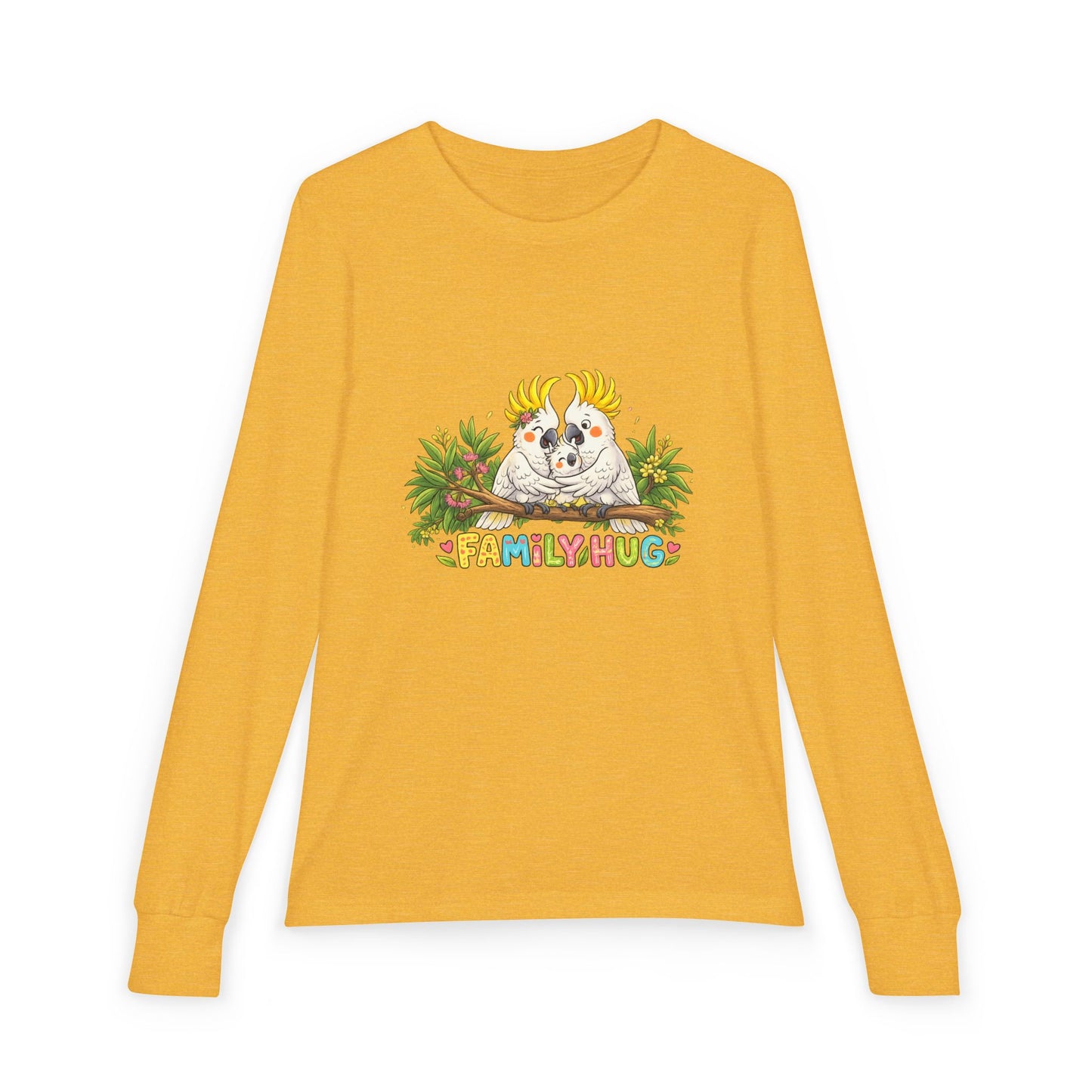 Family Hug Cockatoo Youth Jersey Long Sleeve Tee