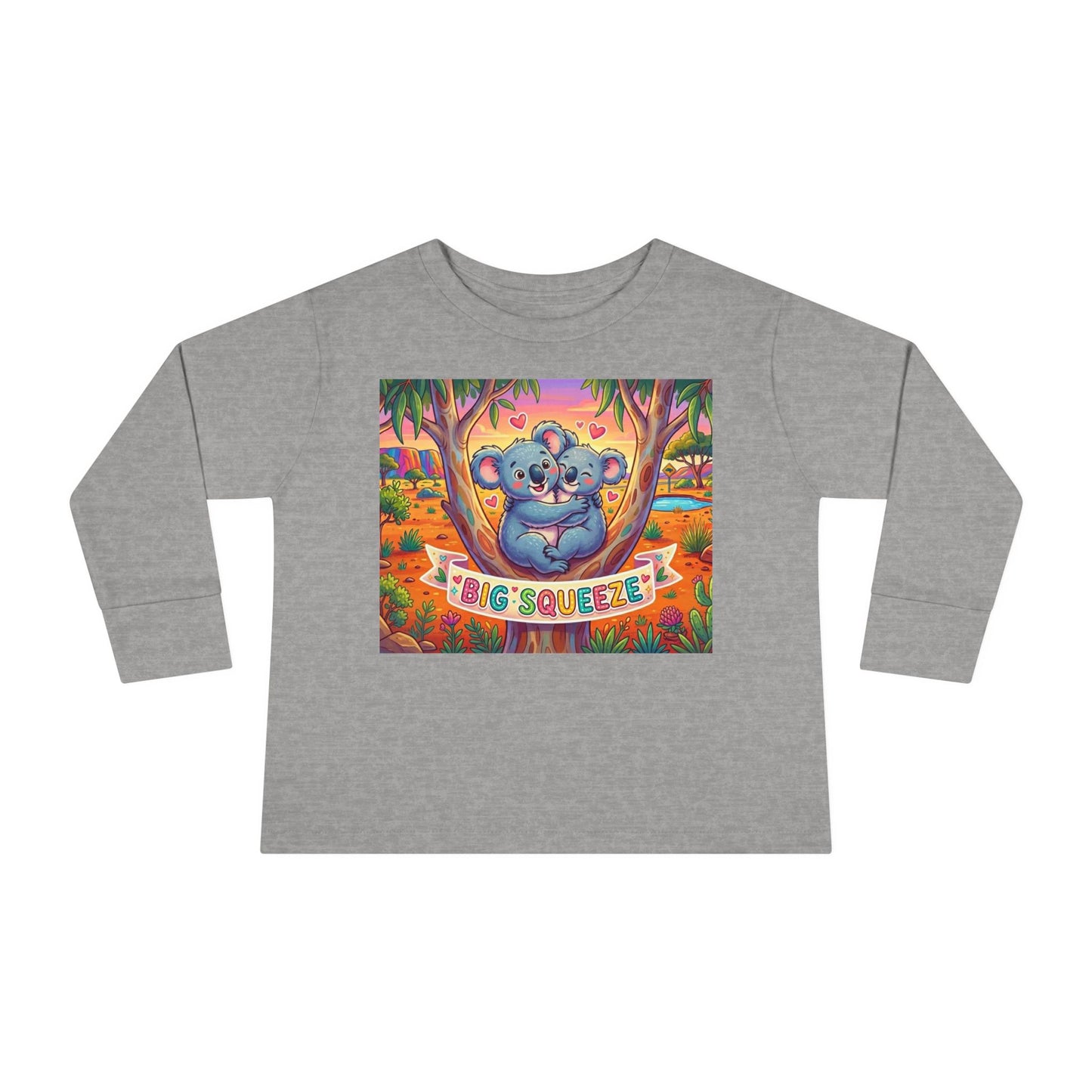 Big Squeeze Koala Toddler Long Sleeve Tee