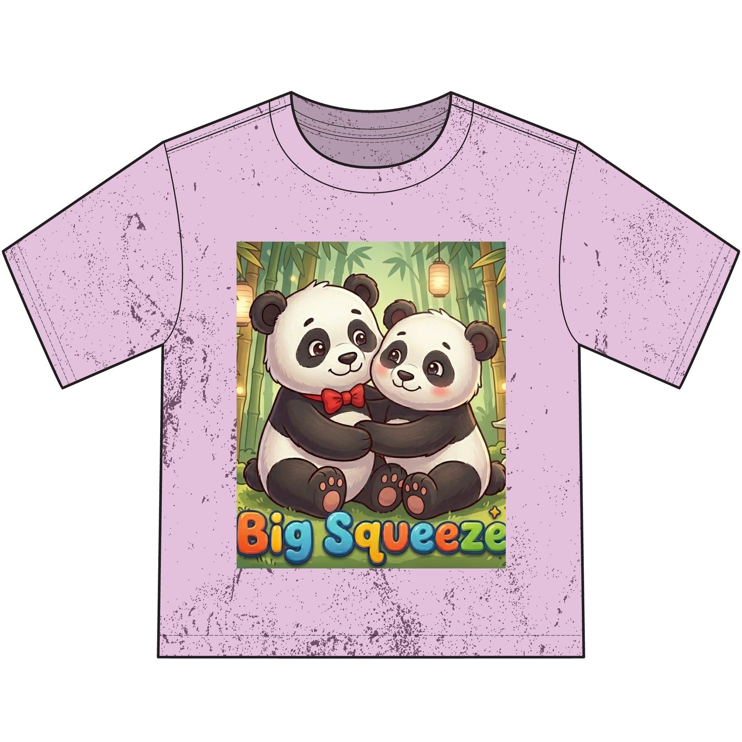 Big Squeeze Panda Heavyweight Color Blast Youth T-Shirt