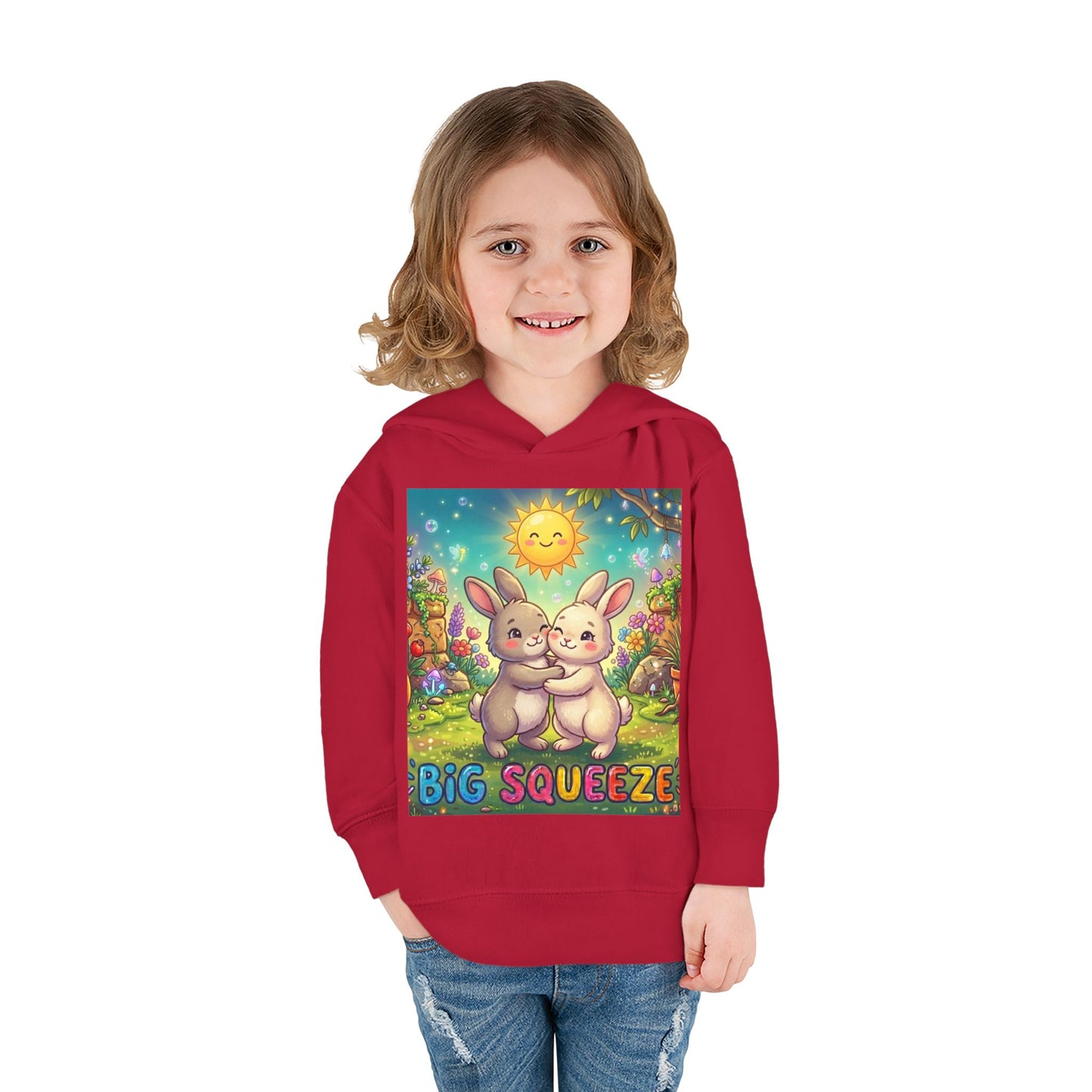 Big Squeeze Bunny Toddler Pullover Fleece Hoodie