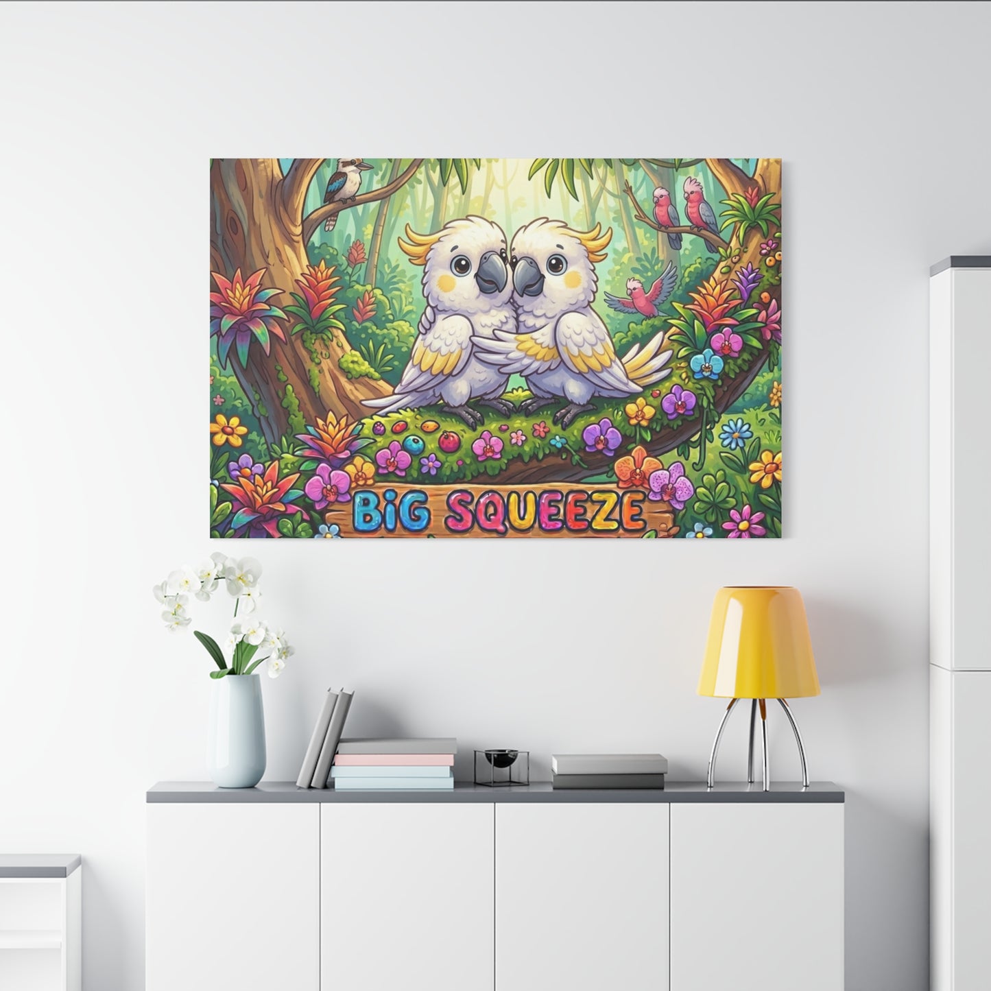 Big Squeeze Cockatoo Classic Canvas
