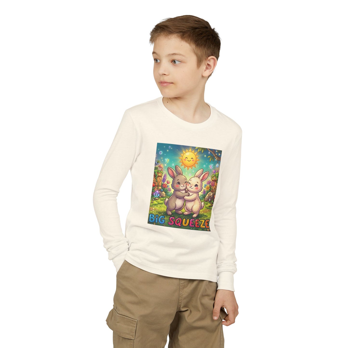Big Squeeze Bunny Youth Jersey Long Sleeve Tee