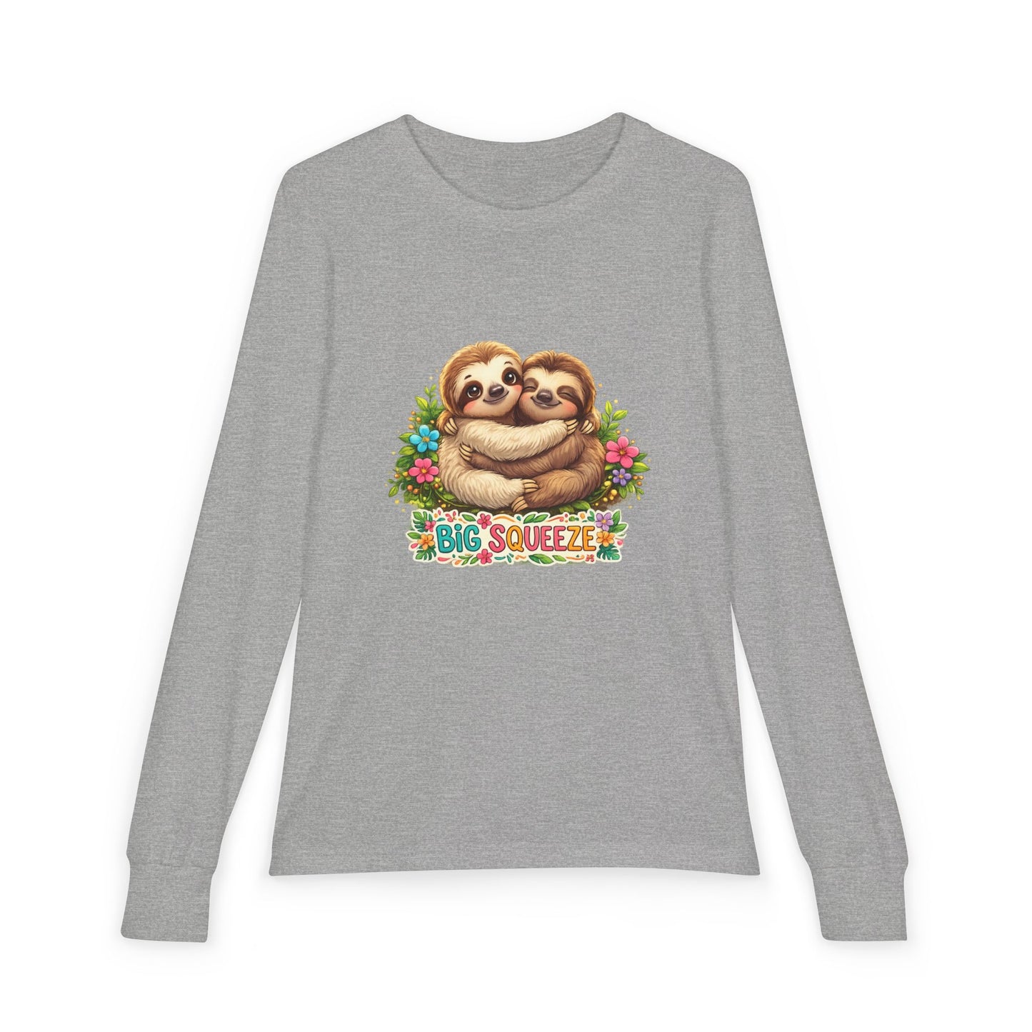 Big Squeeze Sloth Youth Jersey Long Sleeve Tee