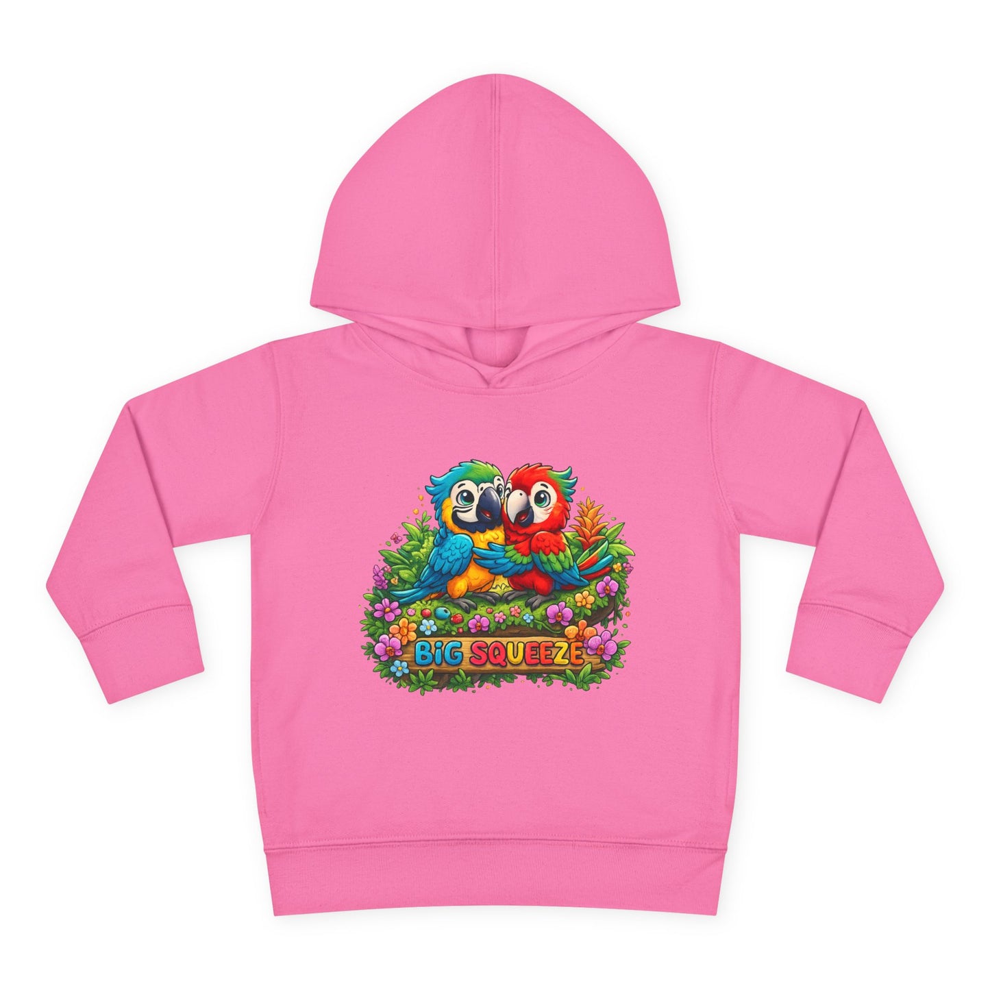 Big Squeeze Macaw Toddler Pullover Fleece Hoodie