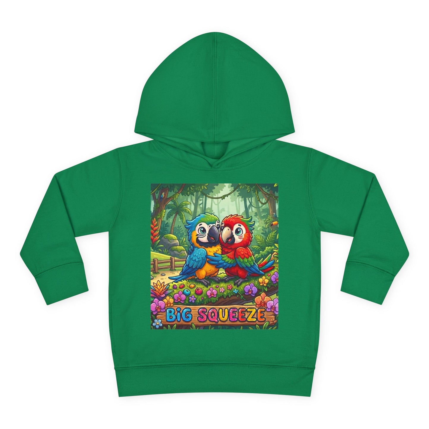 Big Squeeze Macaw Toddler Pullover Fleece Hoodie