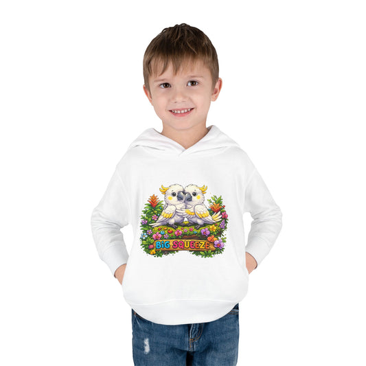 Big Squeeze Cockatoo Toddler Pullover Fleece Hoodie