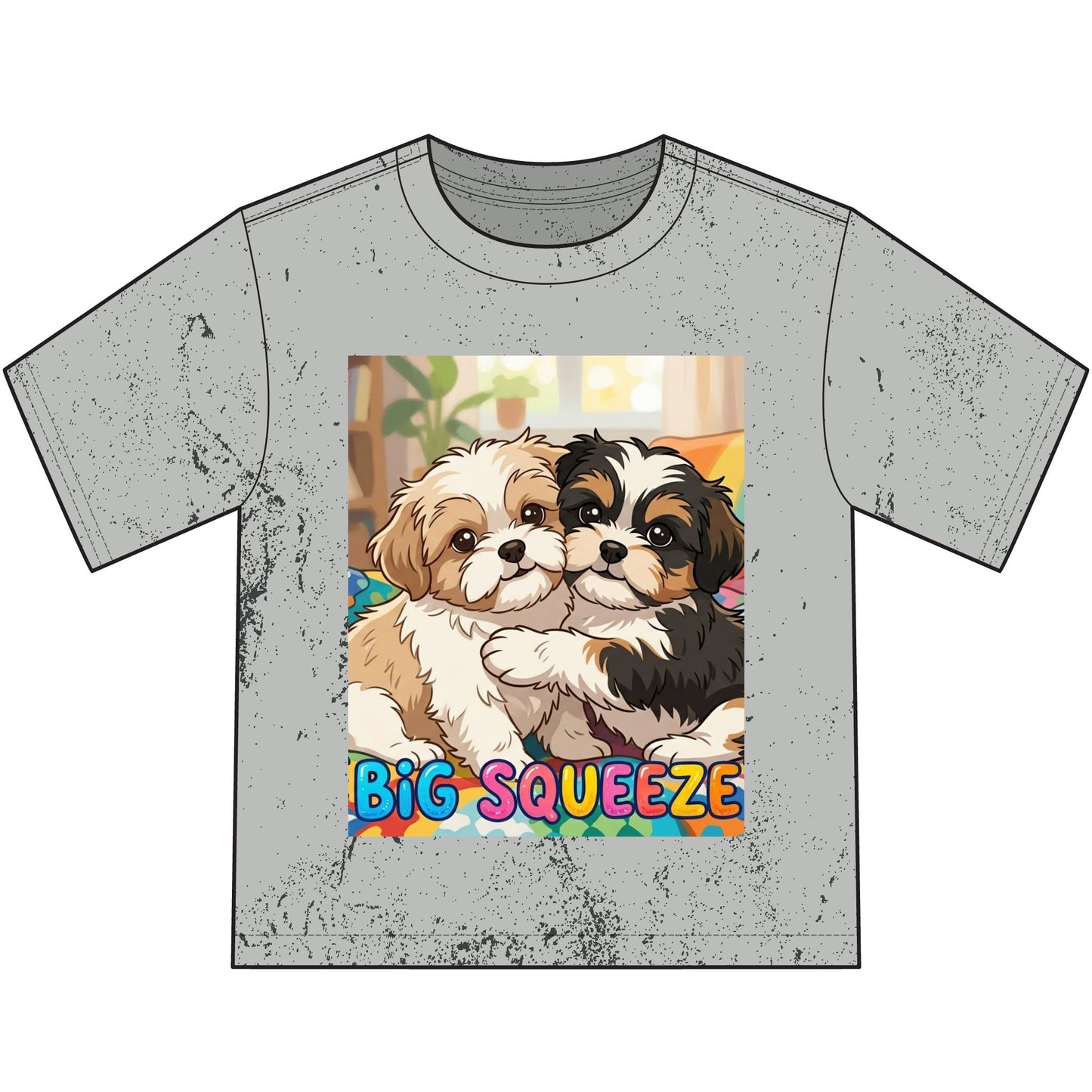 Big Squeeze Shih Tzu Heavyweight Color Blast Youth T-Shirt