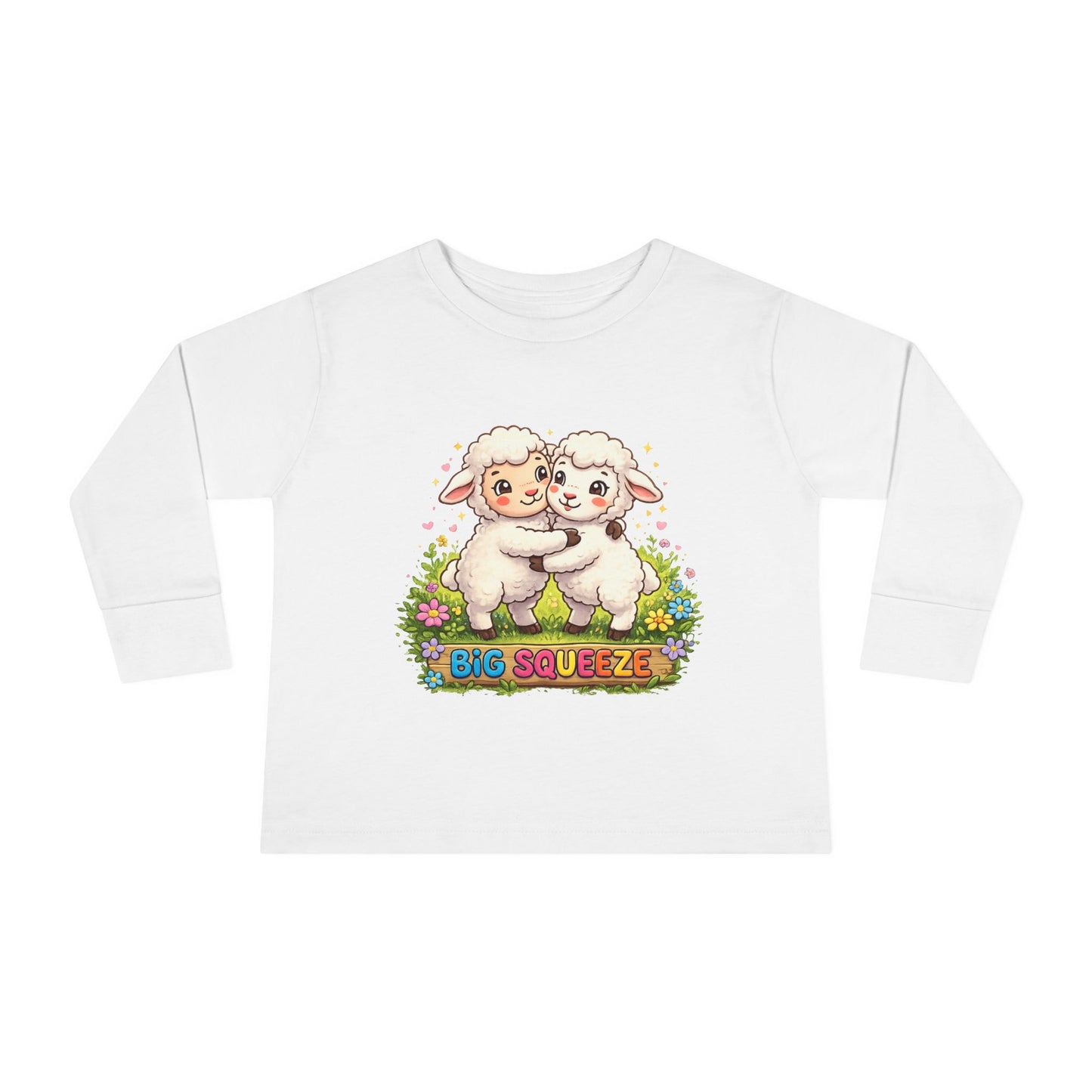 Big Squeeze Lamb Toddler Long Sleeve Tee