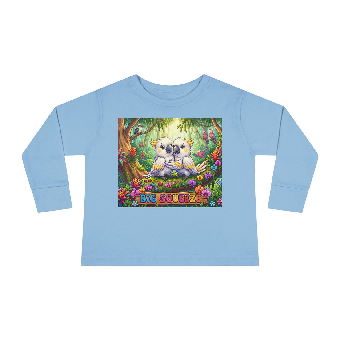 Big Squeeze Cockatoo Toddler Long Sleeve Tee