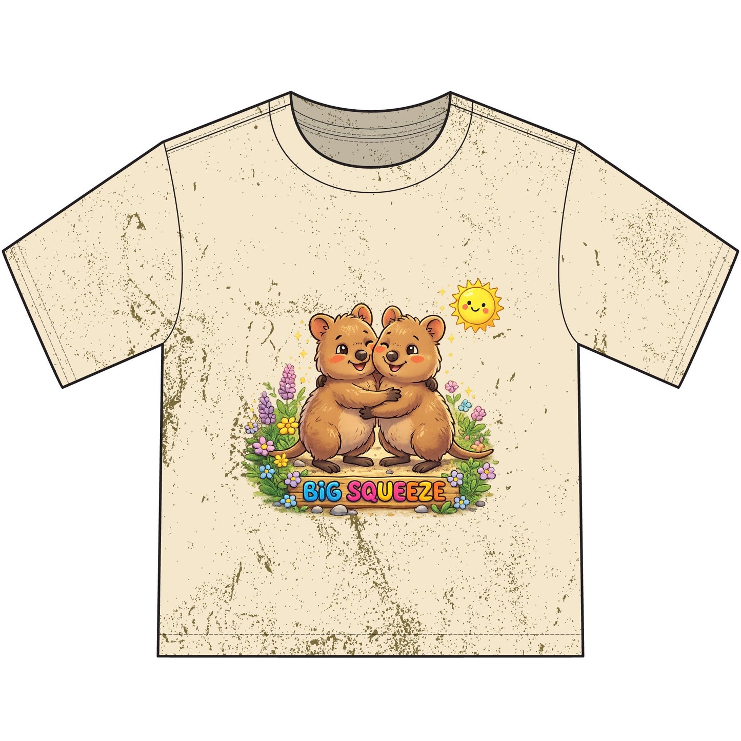 Big Squeeze Quokka Heavyweight Color Blast Youth T-Shirt