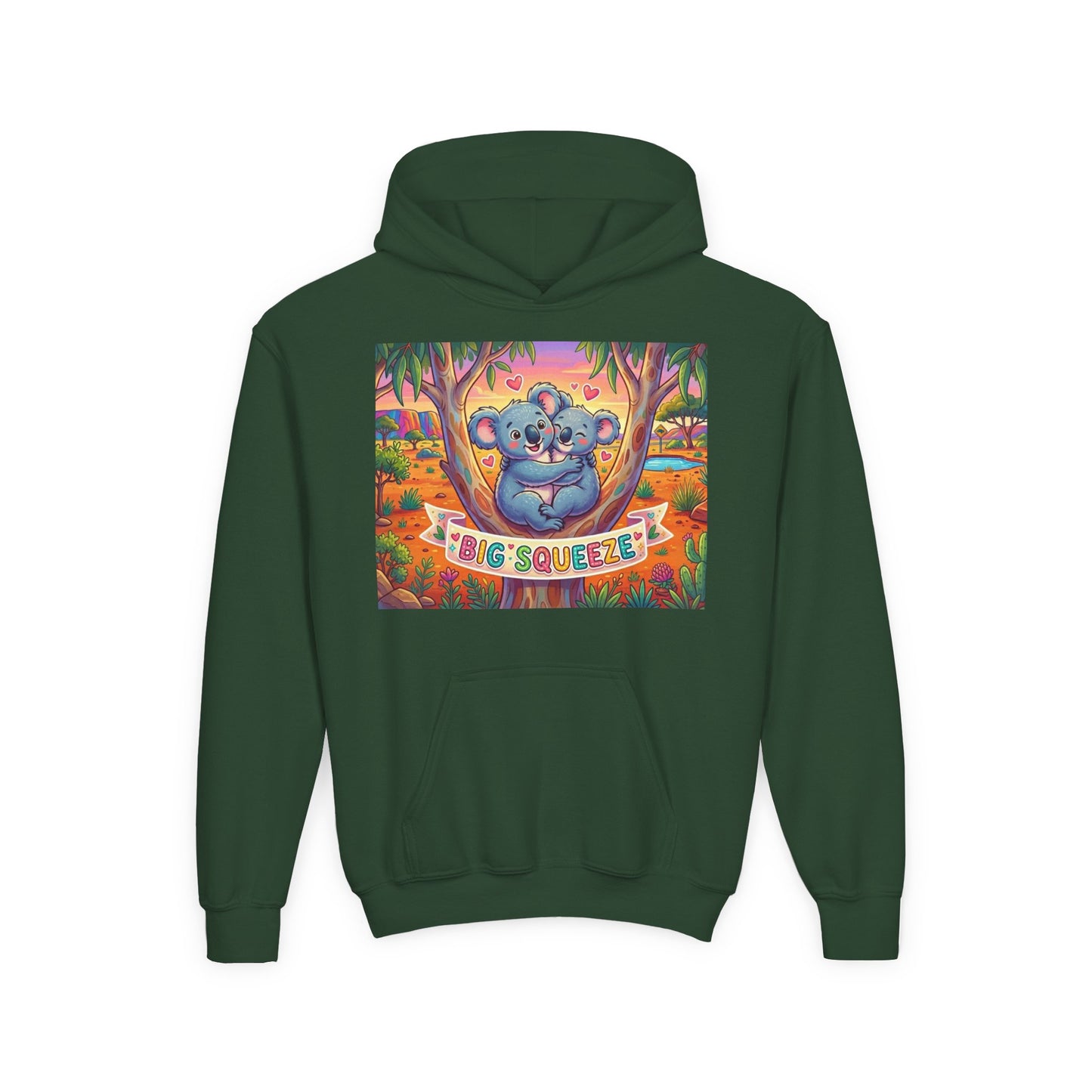 Big Squeeze Koala Youth Heavy Blend Hooded Sweatshirt