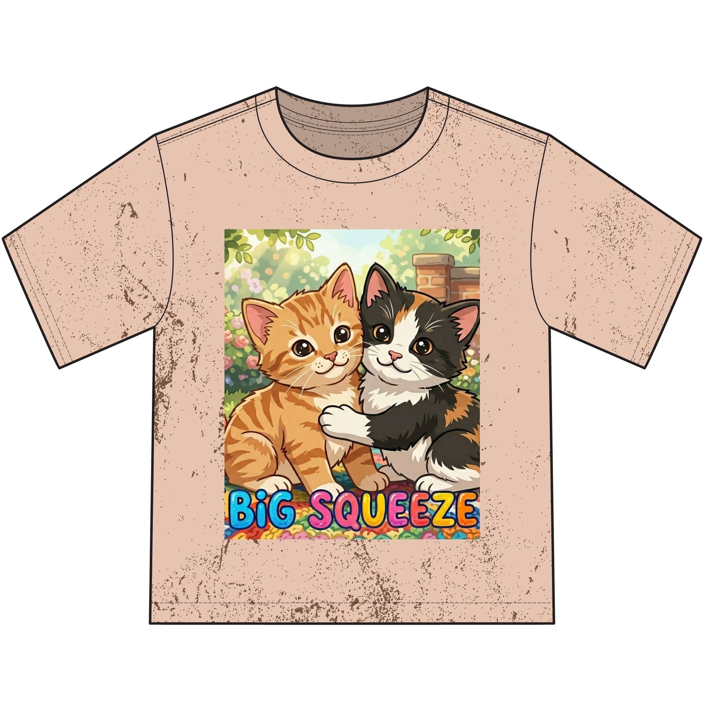 Big Squeeze Kitten Heavyweight Color Blast Youth T-Shirt