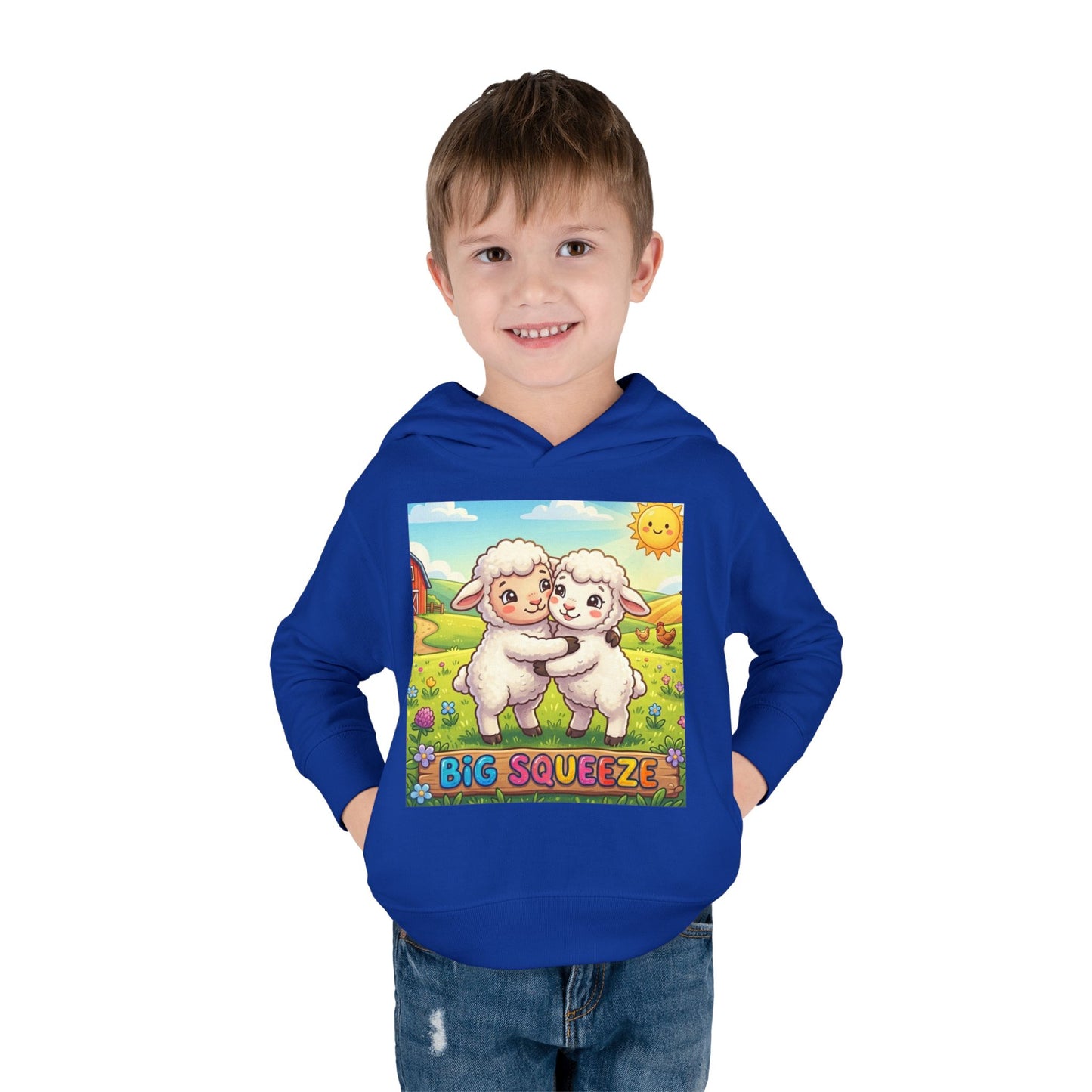 Big Squeeze Lamb Toddler Pullover Fleece Hoodie