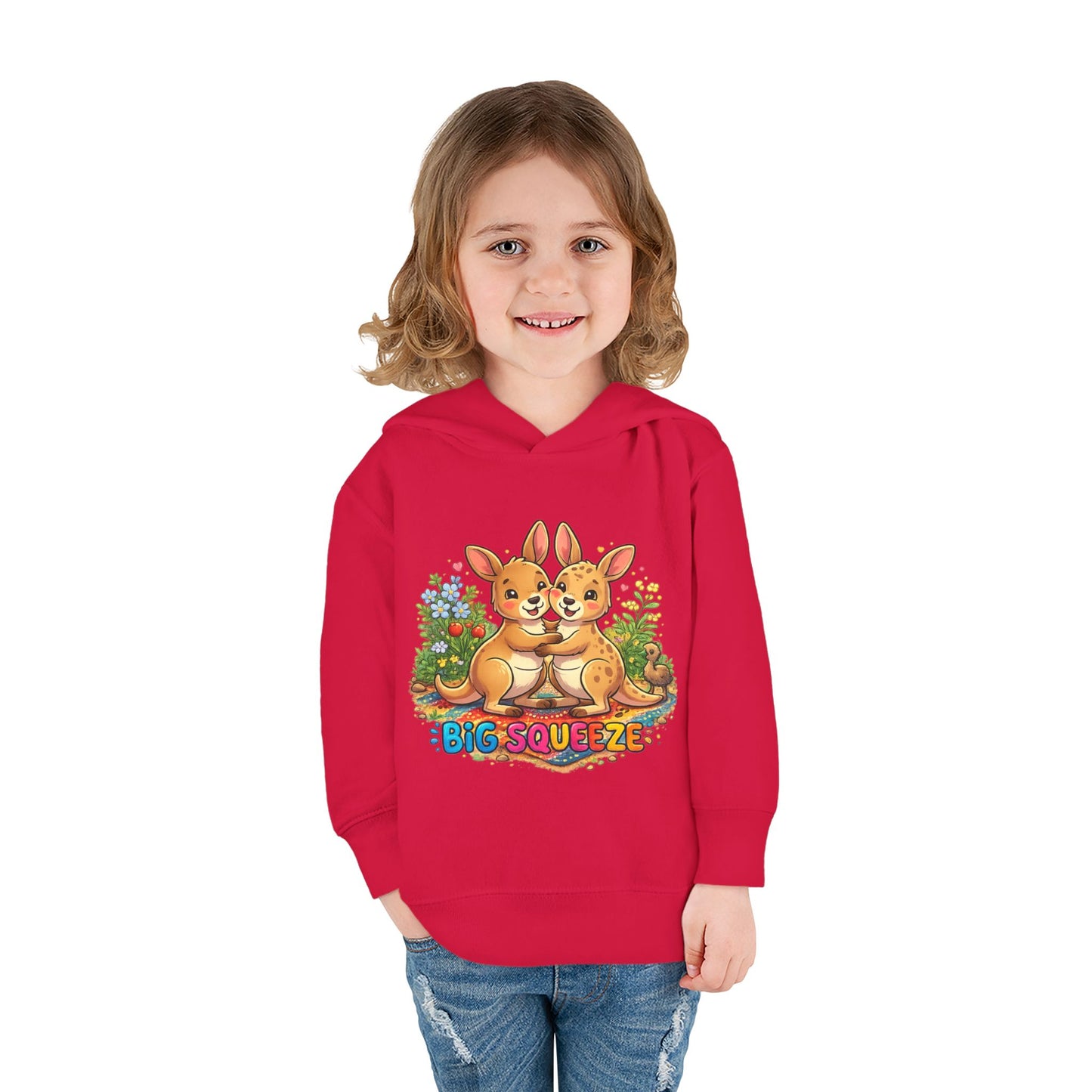 Big Squeeze Kangaroo Toddler Pullover Fleece Hoodie
