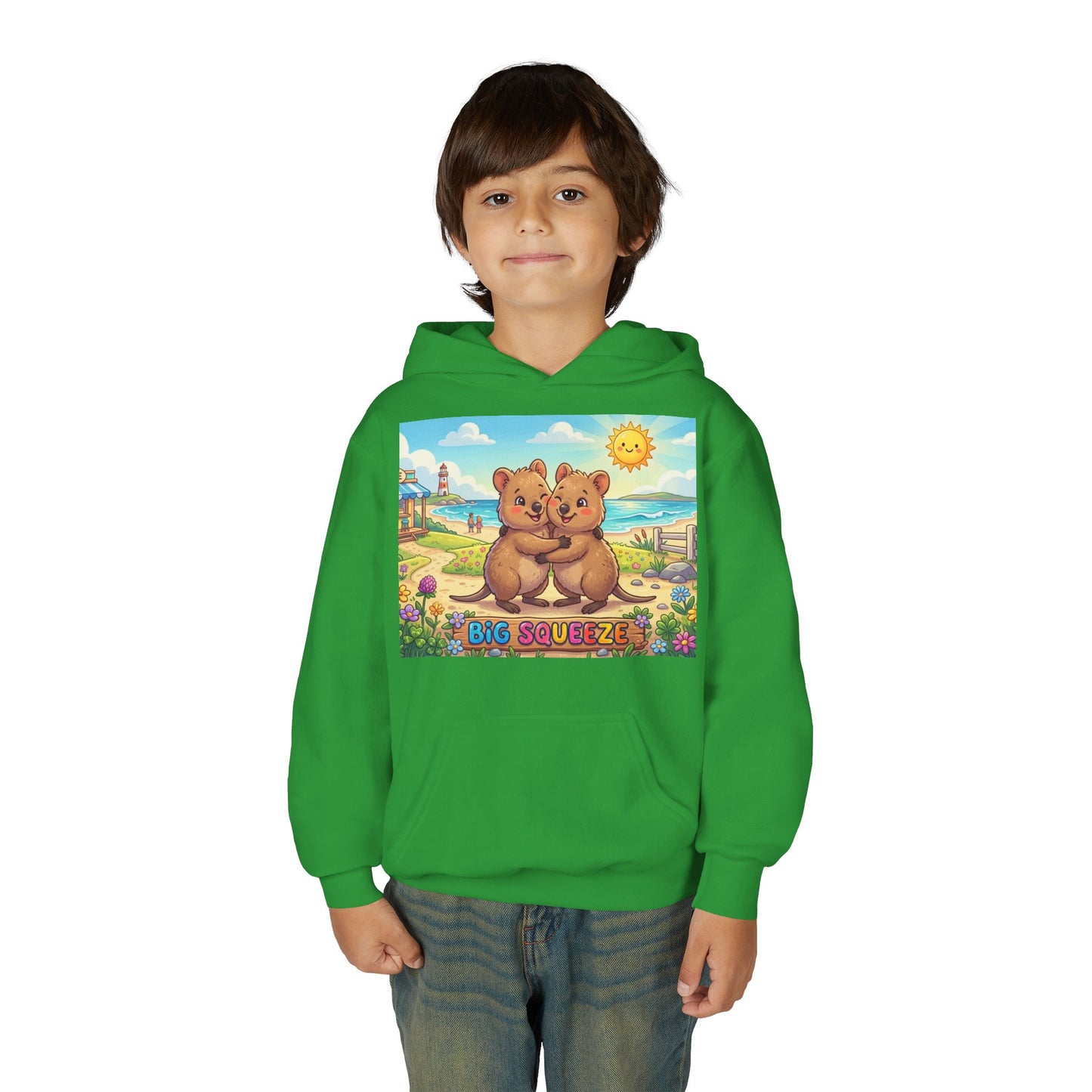 Big Squeeze Quokka Youth Heavy Blend Hooded Sweatshirt