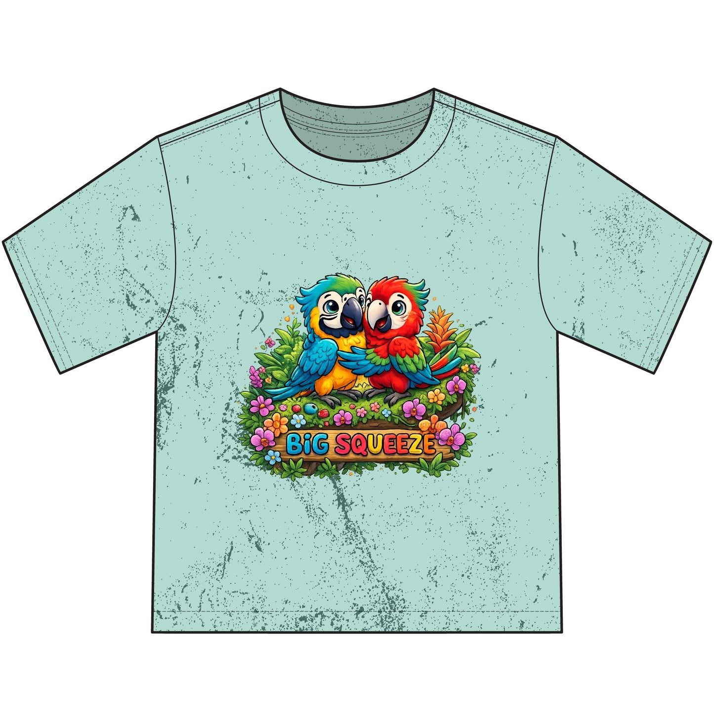 Big Squeeze Macaw Heavyweight Color Blast Youth T-Shirt