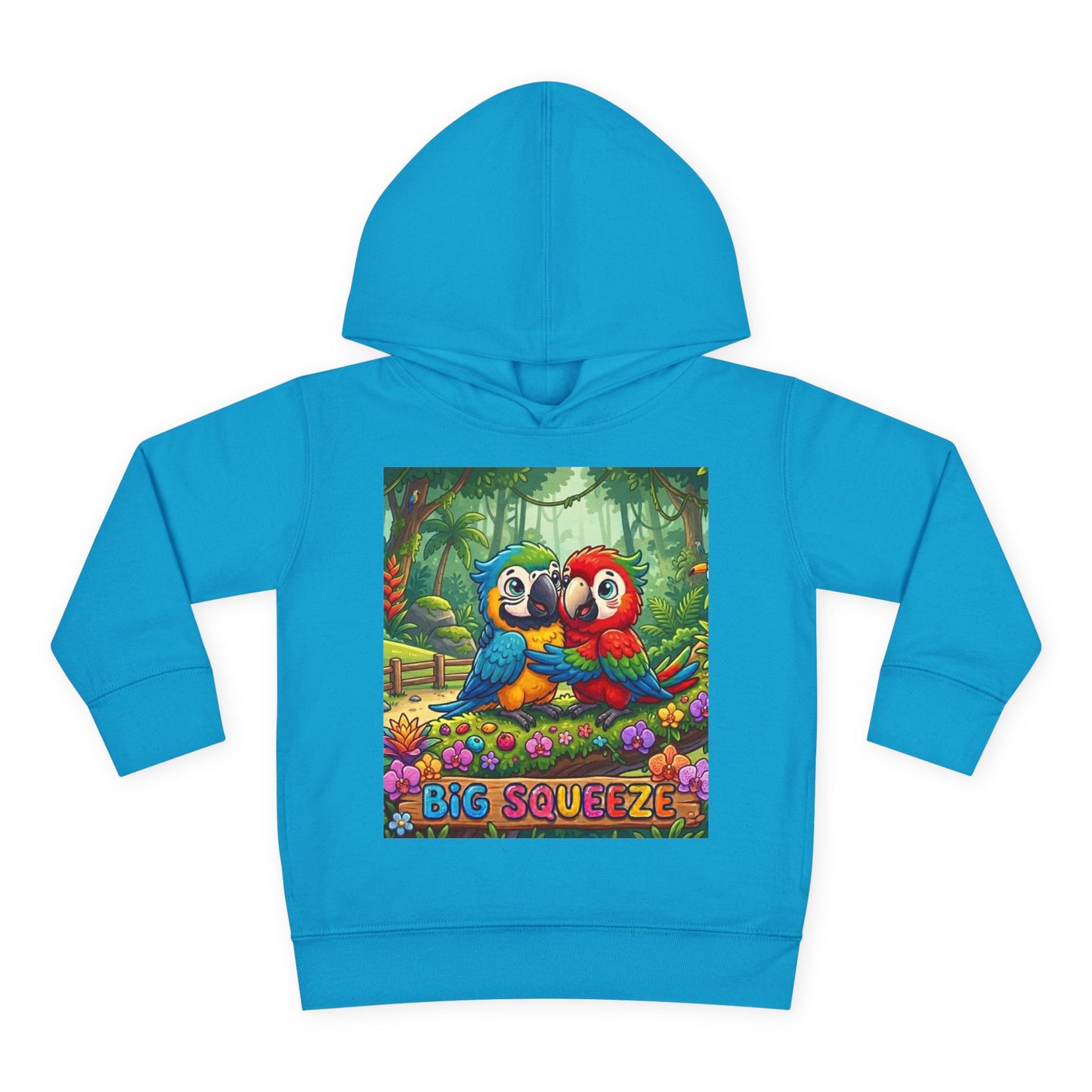 Big Squeeze Macaw Toddler Pullover Fleece Hoodie