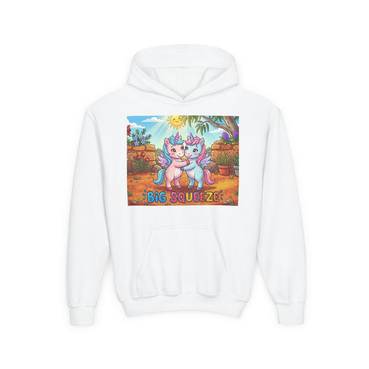 Big Squeeze Unicorn Youth Heavy Blend Hooded Sweatshirt