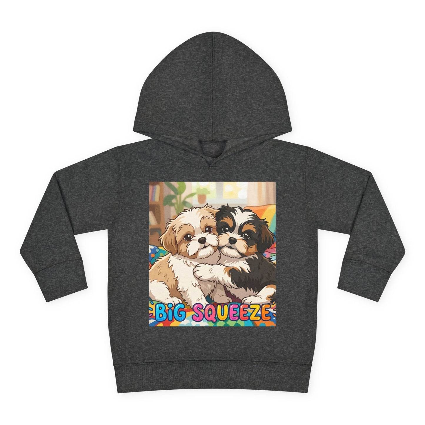 Big Squeeze Shih Tzu Toddler Pullover Fleece Hoodie