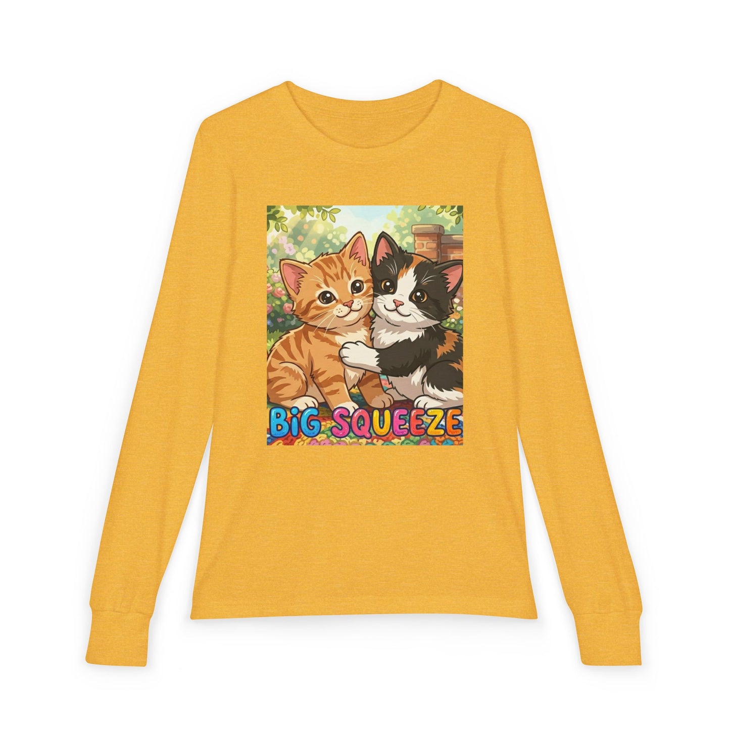 Big Squeeze Kitten Youth Jersey Long Sleeve Tee