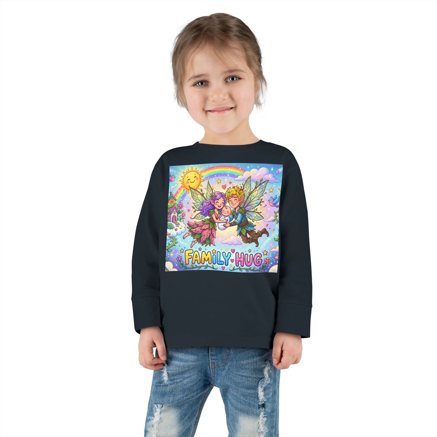 Family Hug Fairy Toddler Long Sleeve Tee