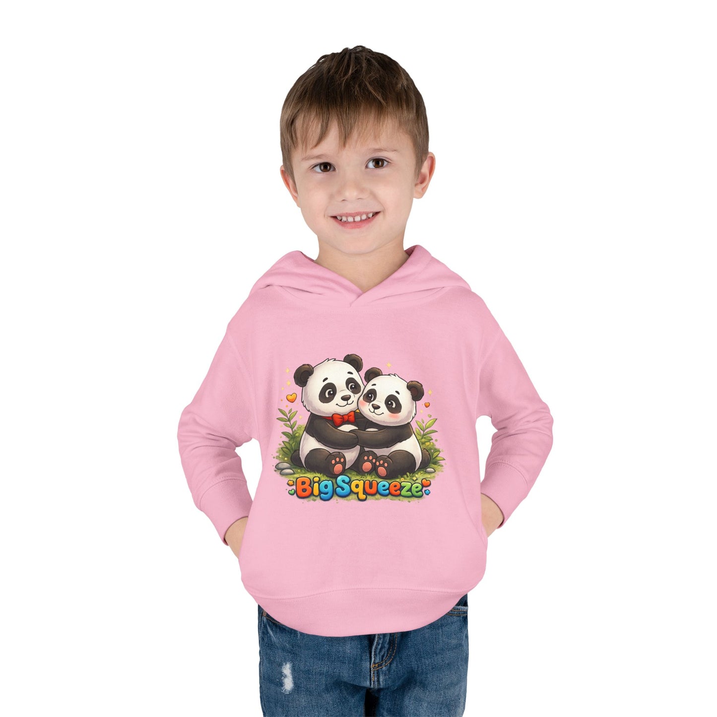 Big Squeeze Panda Toddler Pullover Fleece Hoodie