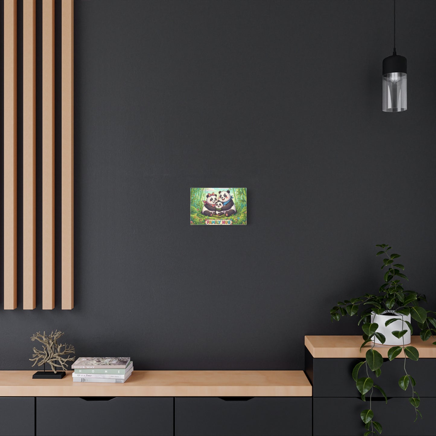Family Hug Panda Classic Canvas