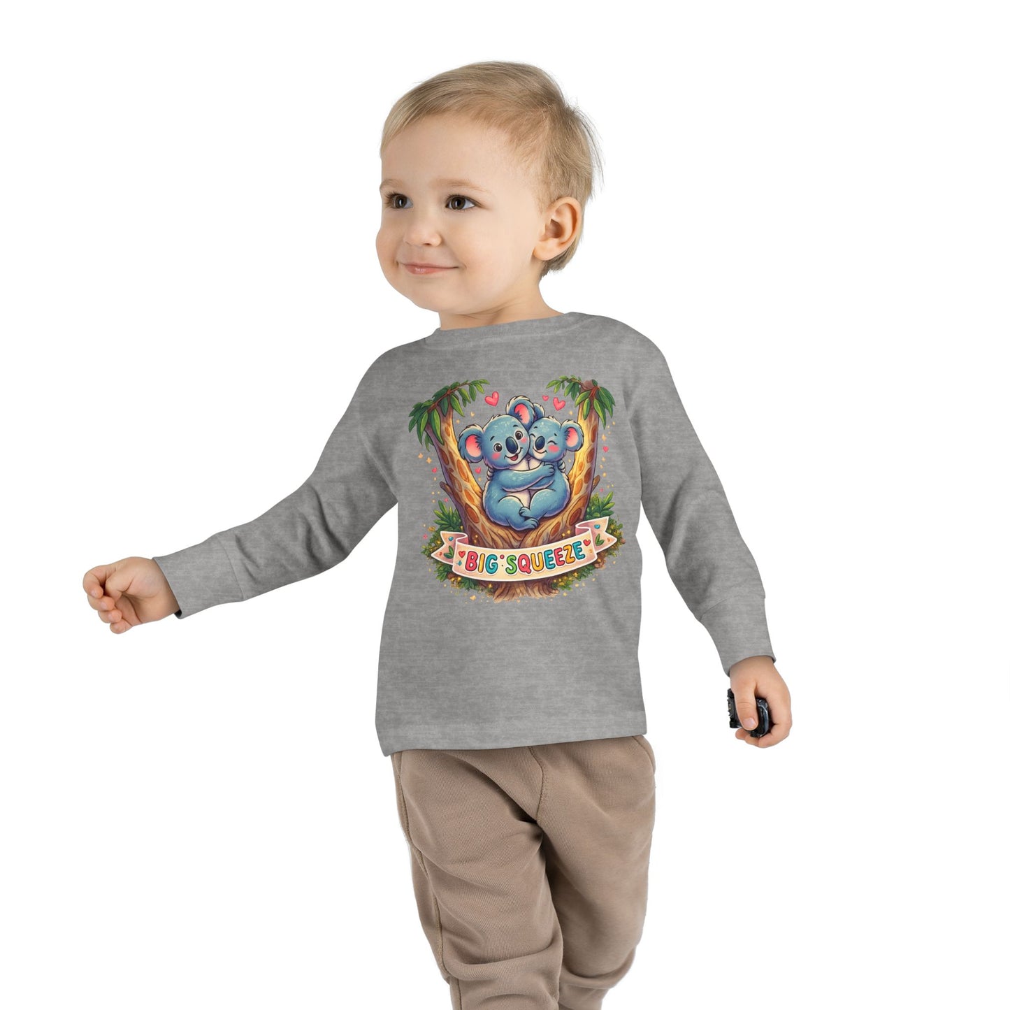 Big Squeeze Koala Toddler Long Sleeve Tee