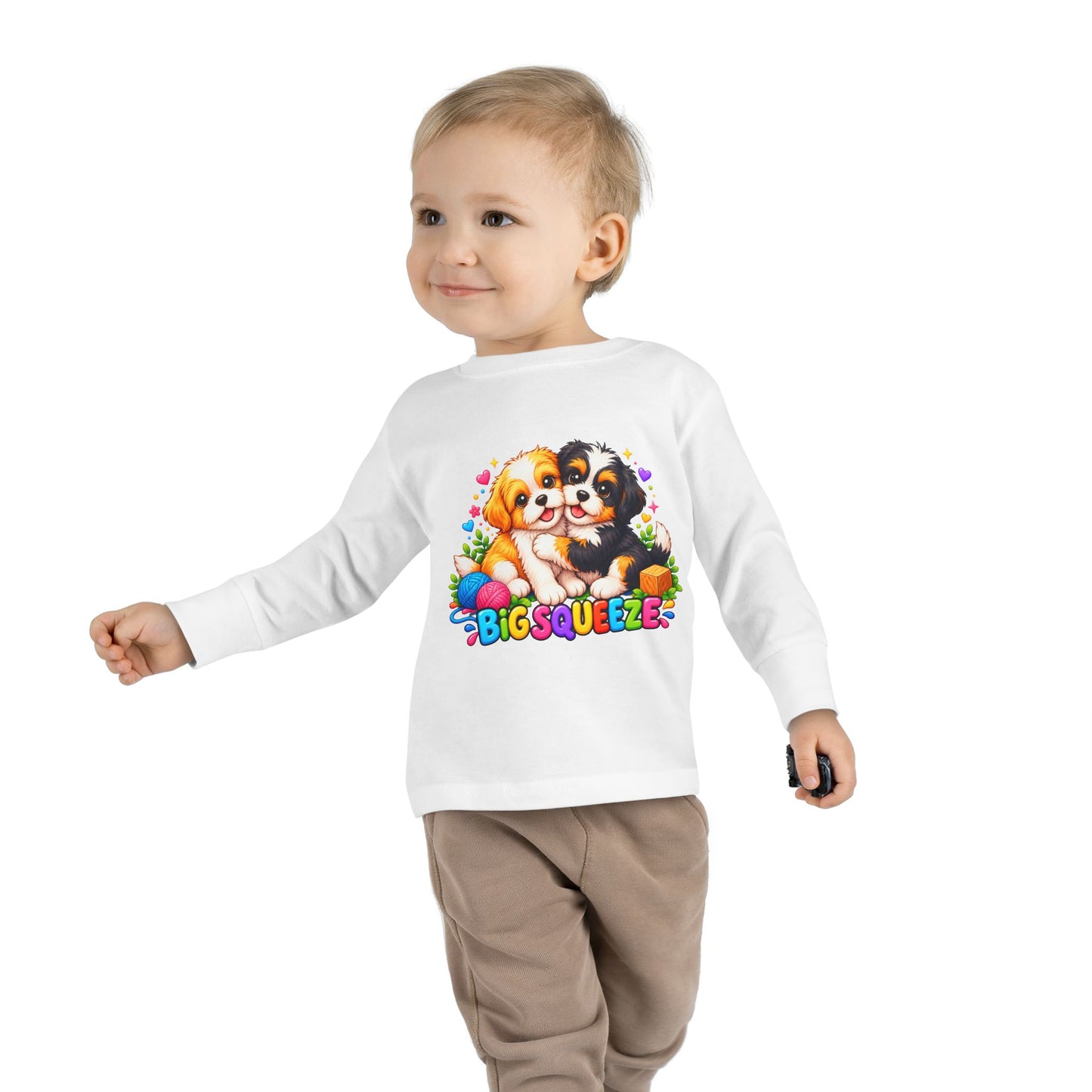 Big Squeeze Shih Tzu Toddler Long Sleeve Tee