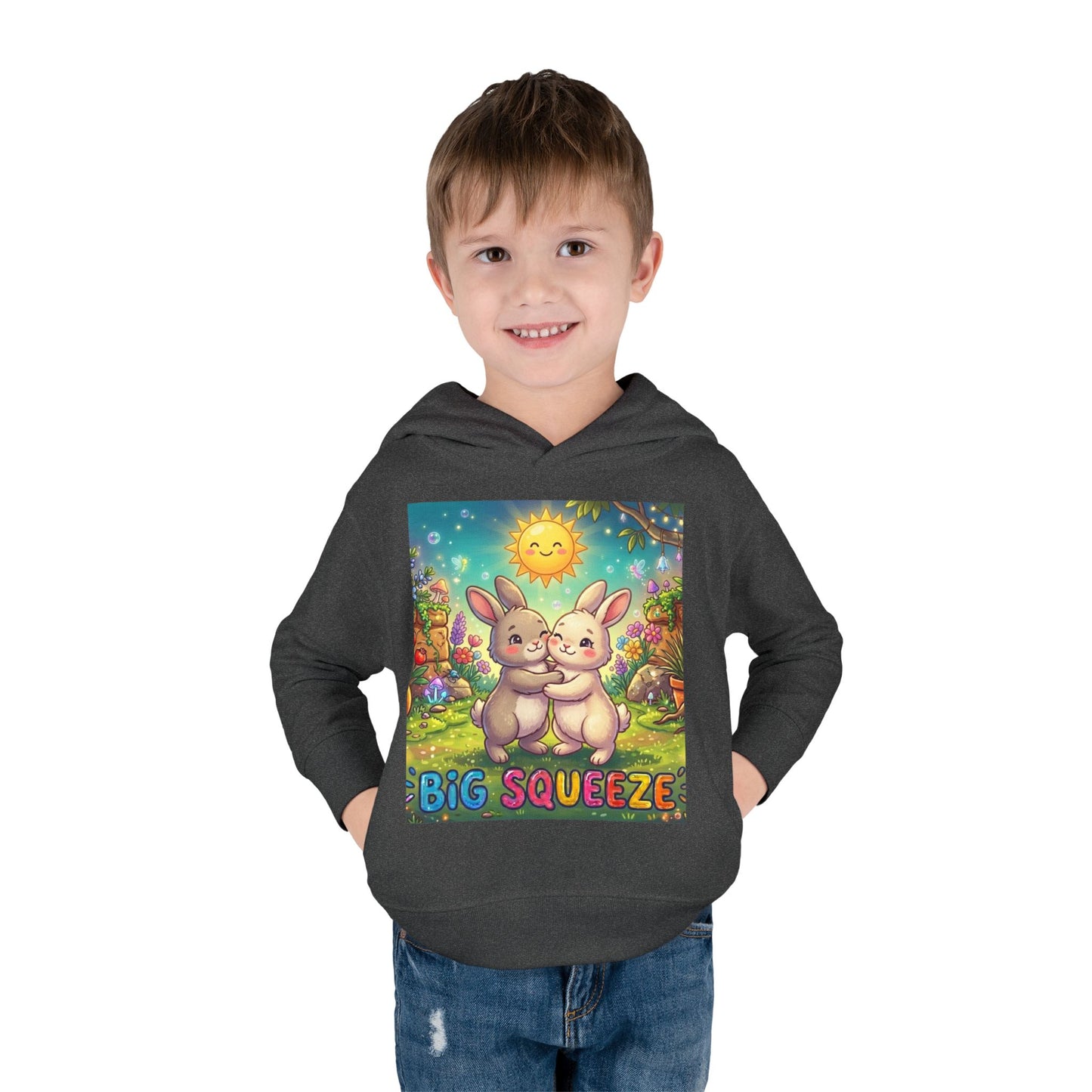 Big Squeeze Bunny Toddler Pullover Fleece Hoodie