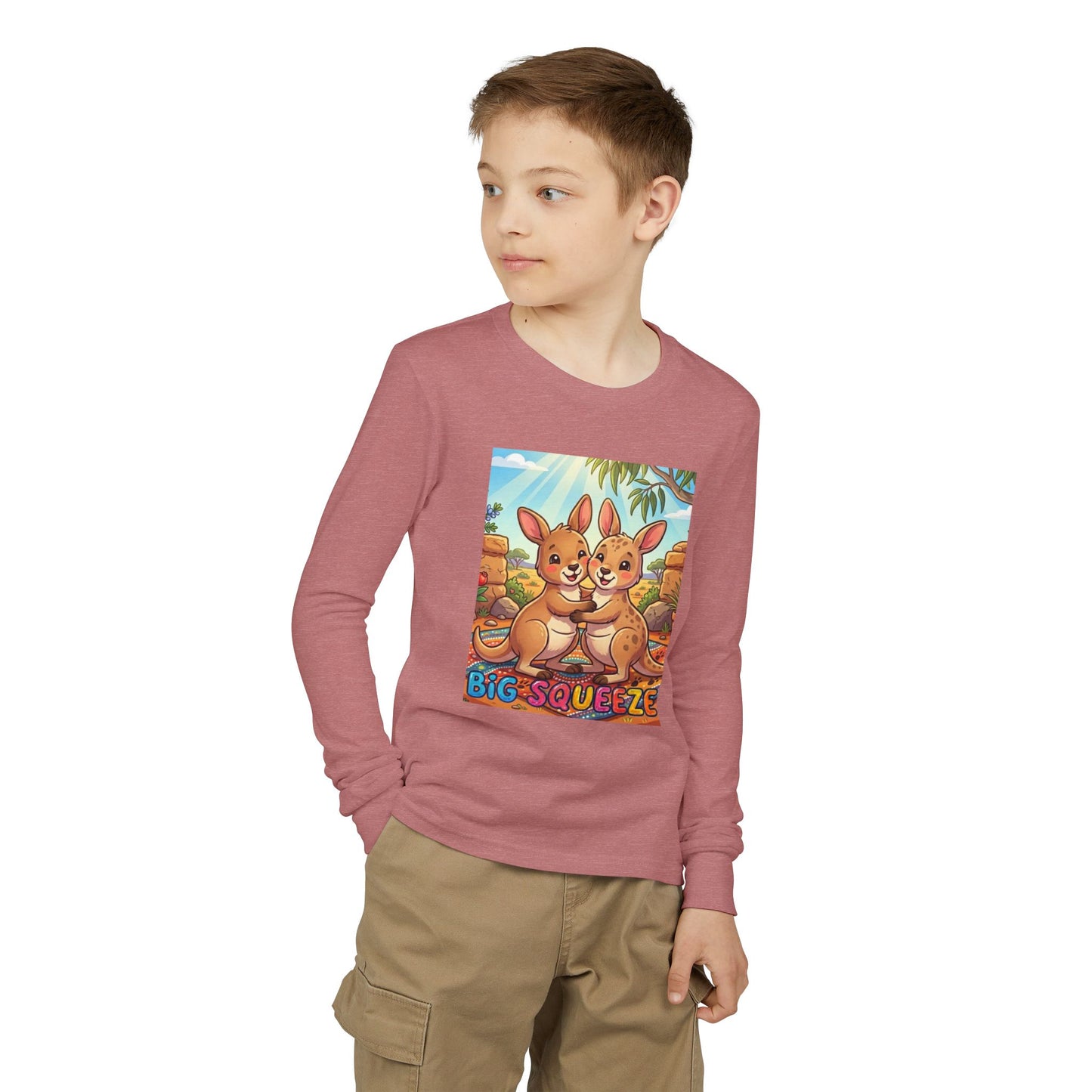Big Squeeze Kangaroo Youth Jersey Long Sleeve Tee