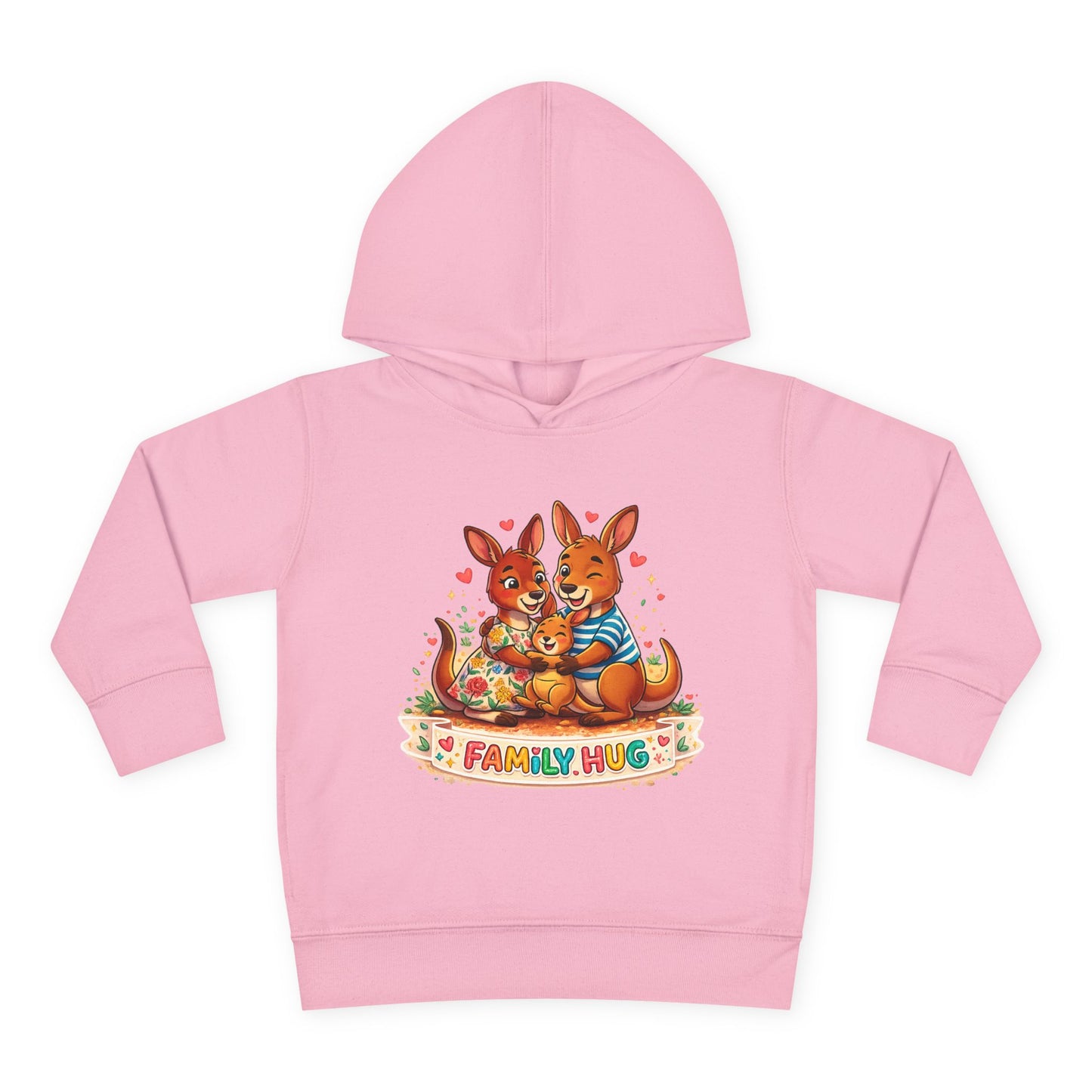 Family Hug Kangaroo Toddler Pullover Fleece Hoodie