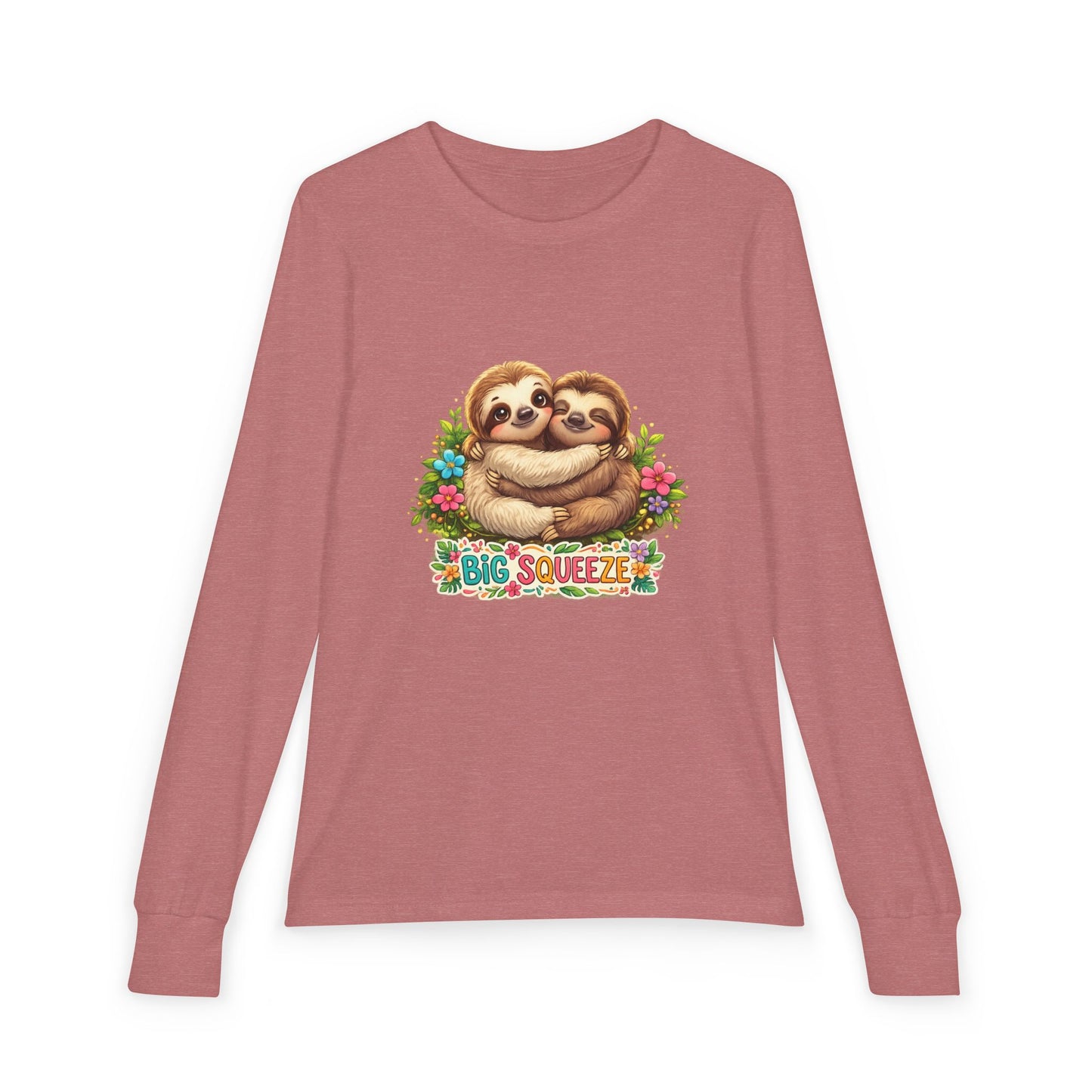 Big Squeeze Sloth Youth Jersey Long Sleeve Tee