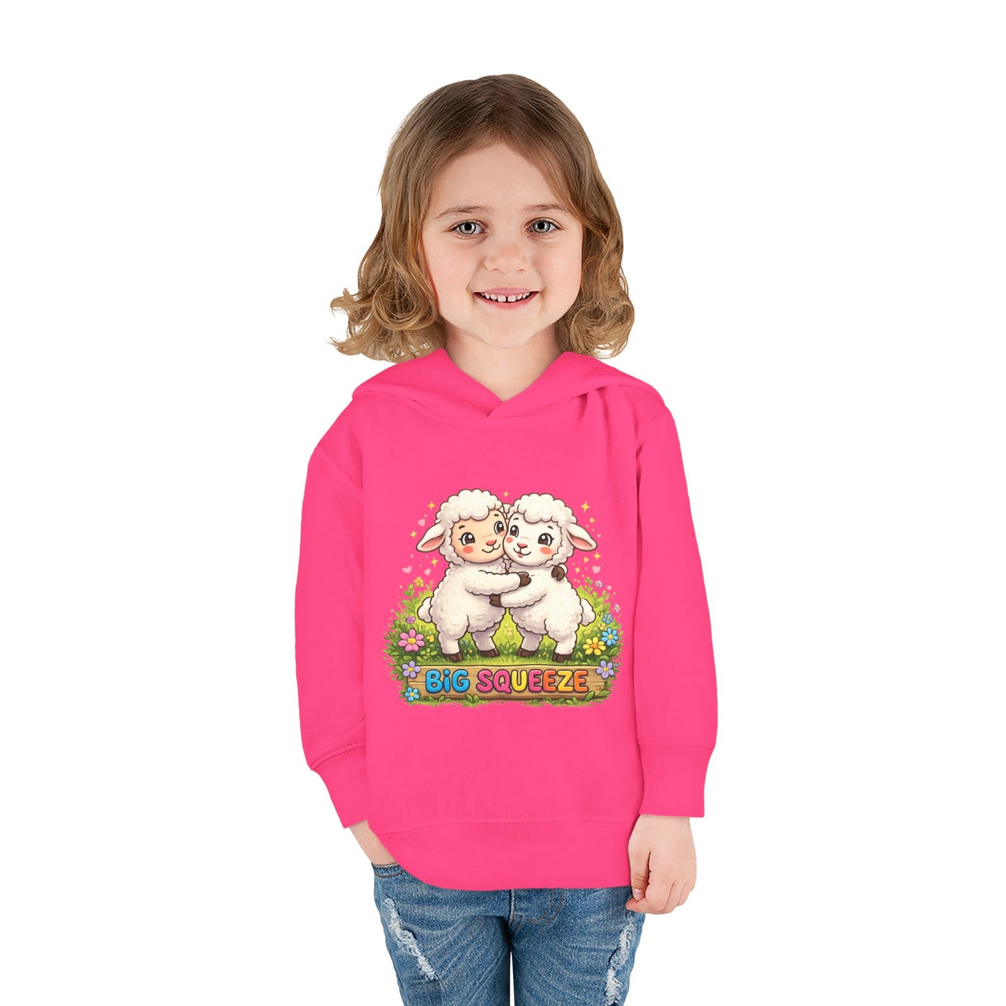 Big Squeeze Lamb Toddler Pullover Fleece Hoodie