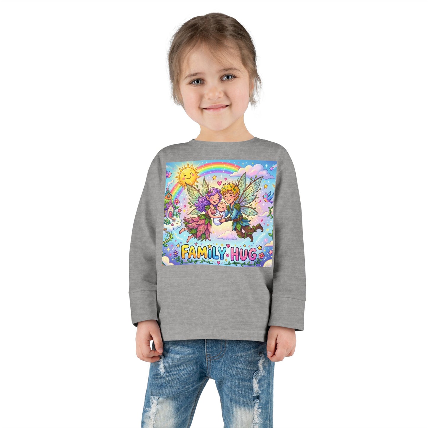 Family Hug Fairy Toddler Long Sleeve Tee