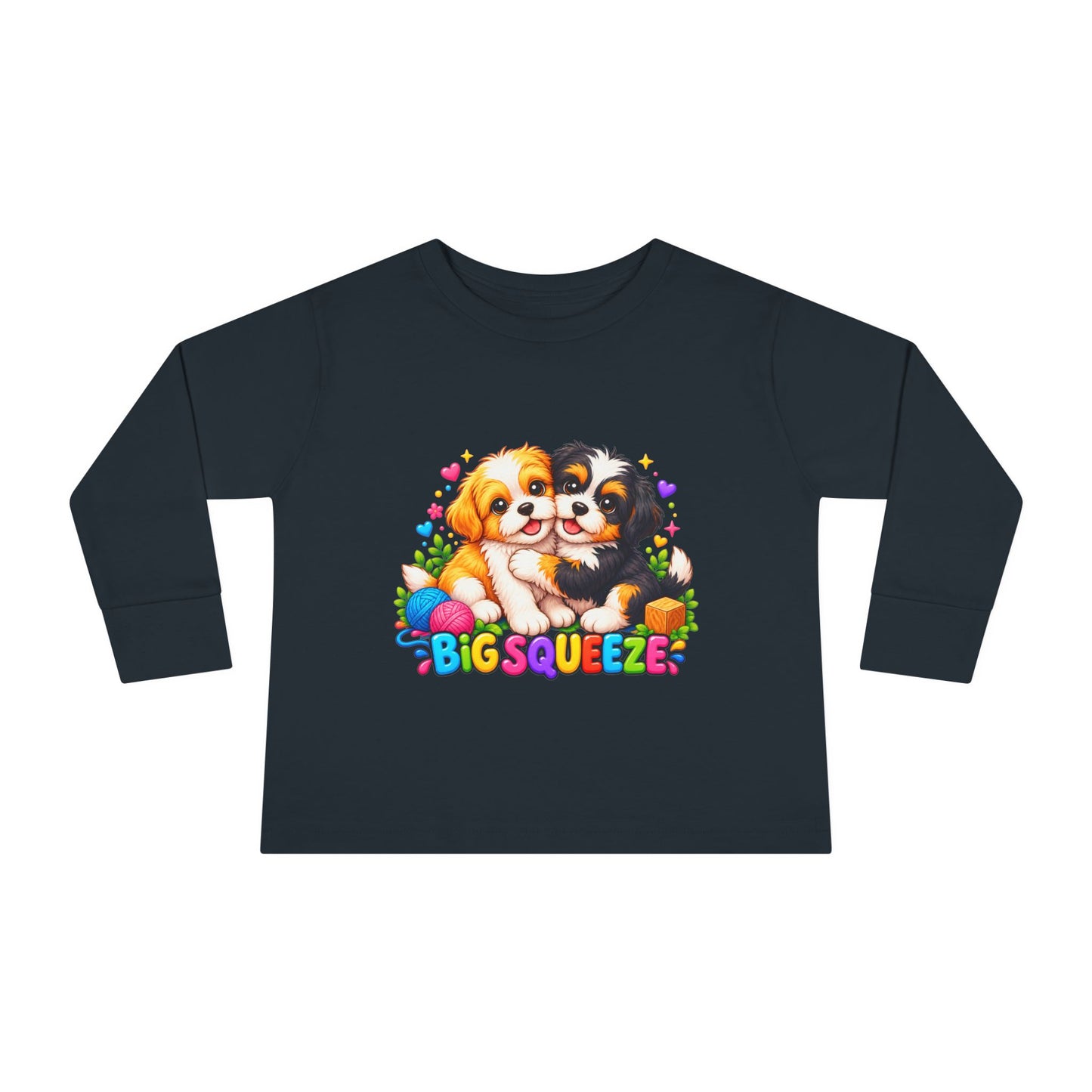 Big Squeeze Shih Tzu Toddler Long Sleeve Tee